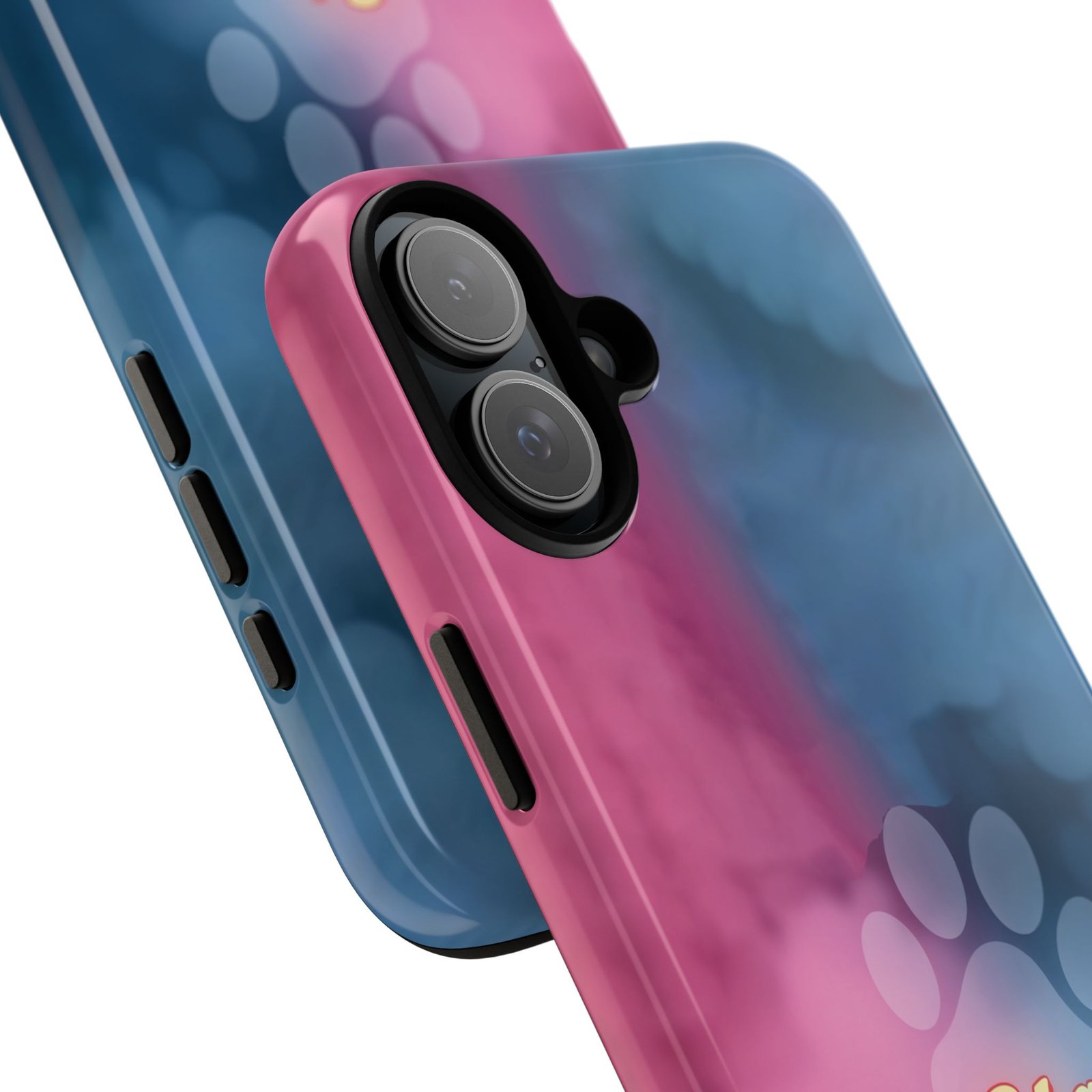 Stay Pawsitive Neon Paw Phone Case | Colorful Dog Lover Gift | Glossy Tough iPhone, Samsung & Pixel Cover - Image 117