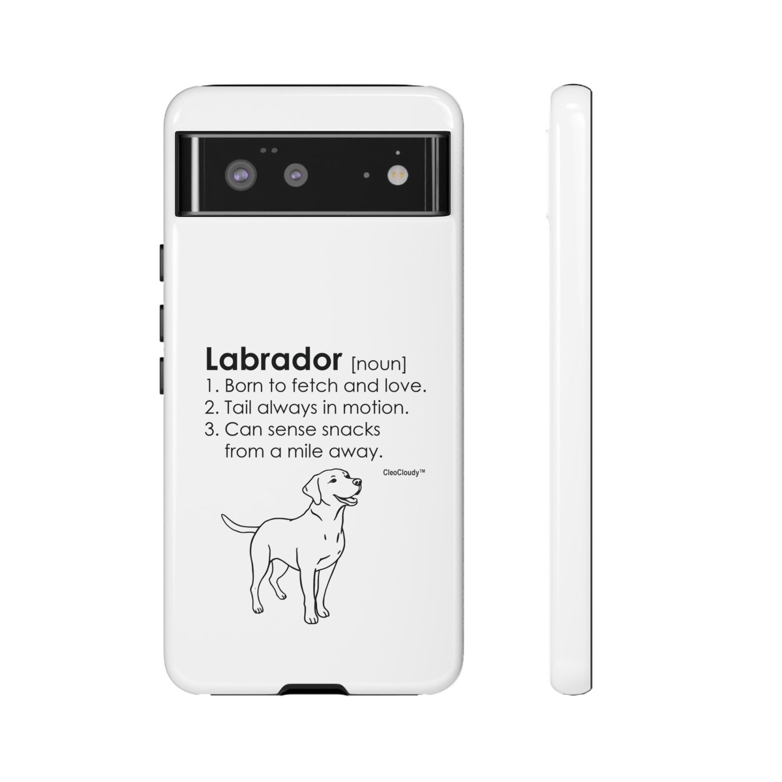 Labrador Definition Phone Case | Minimalist Dog Lover Gift | Glossy Tough iPhone, Samsung & Pixel Cover - Image 34