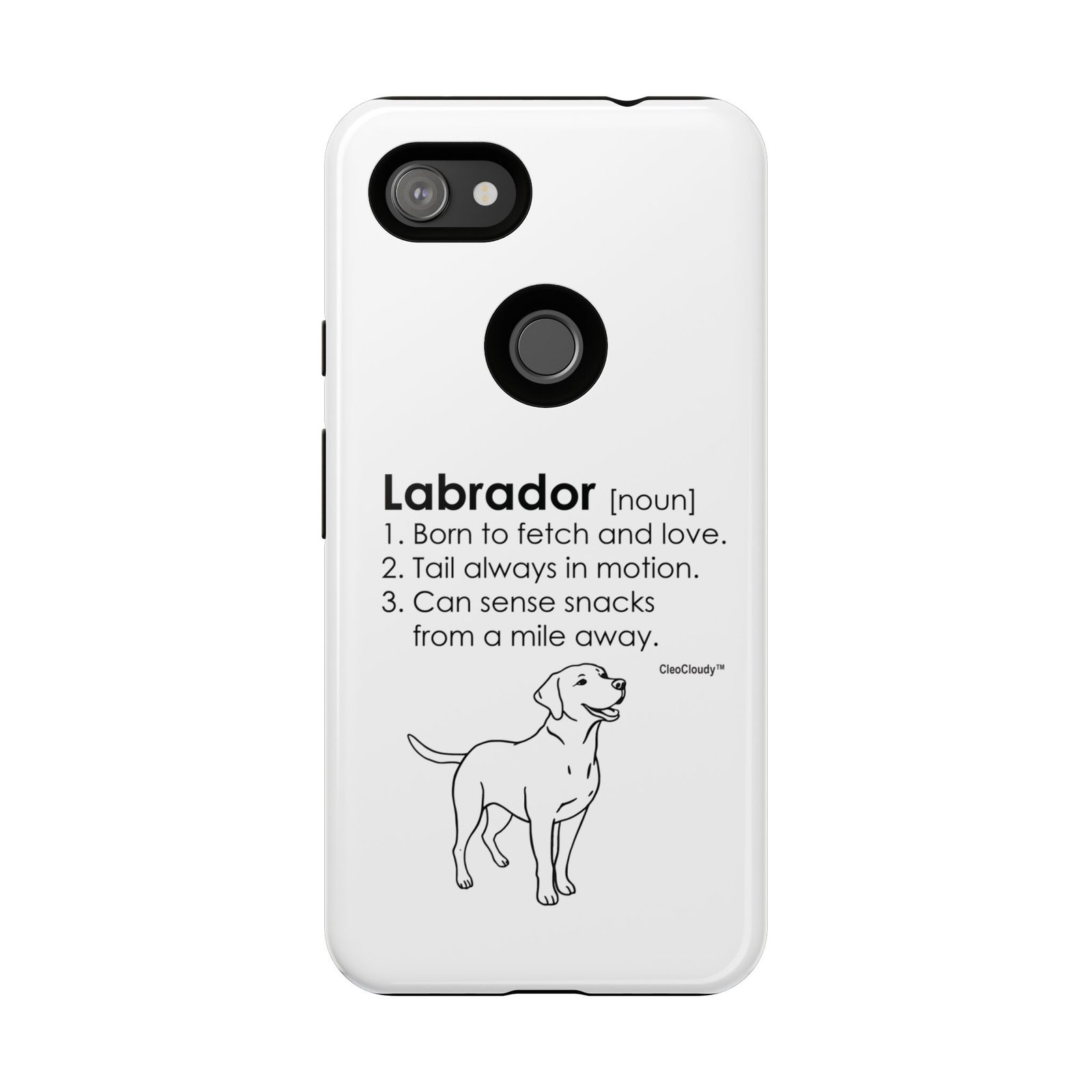 Labrador Definition Phone Case | Minimalist Dog Lover Gift | Glossy Tough iPhone, Samsung & Pixel Cover - Image 149