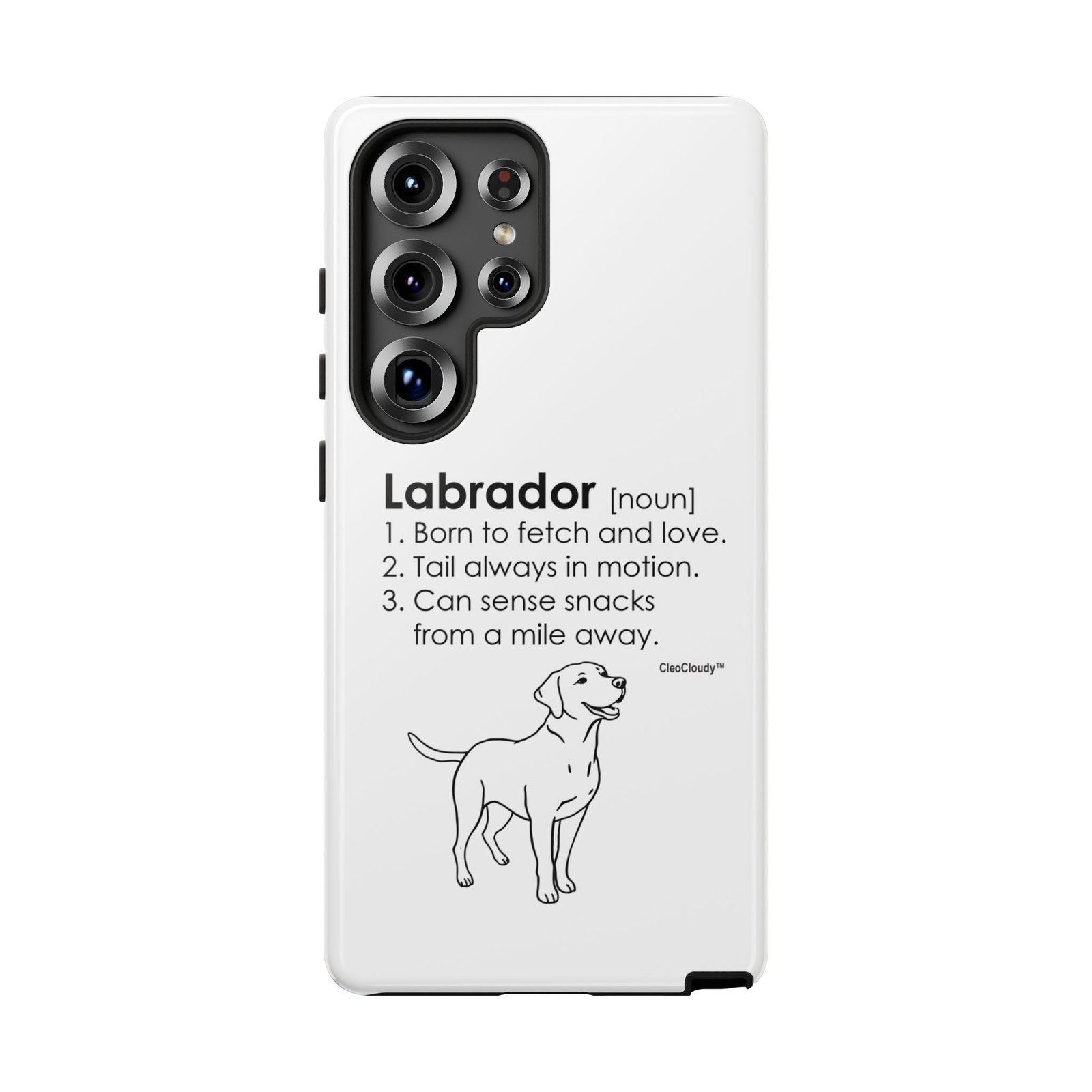 Labrador Definition Phone Case | Minimalist Dog Lover Gift | Glossy Tough iPhone, Samsung & Pixel Cover - Image 166