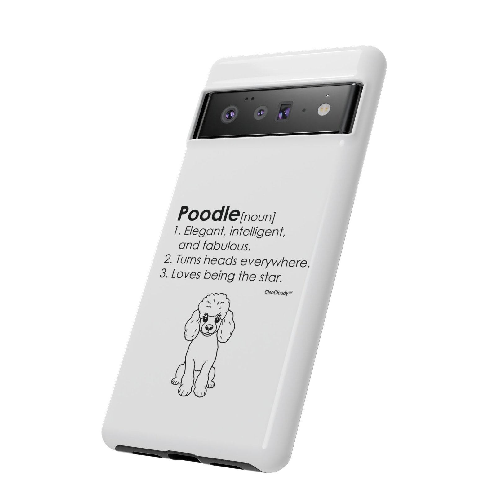 Poodle Definition Phone Case | Glossy Tough iPhone, Samsung & Pixel Cover - Image 77