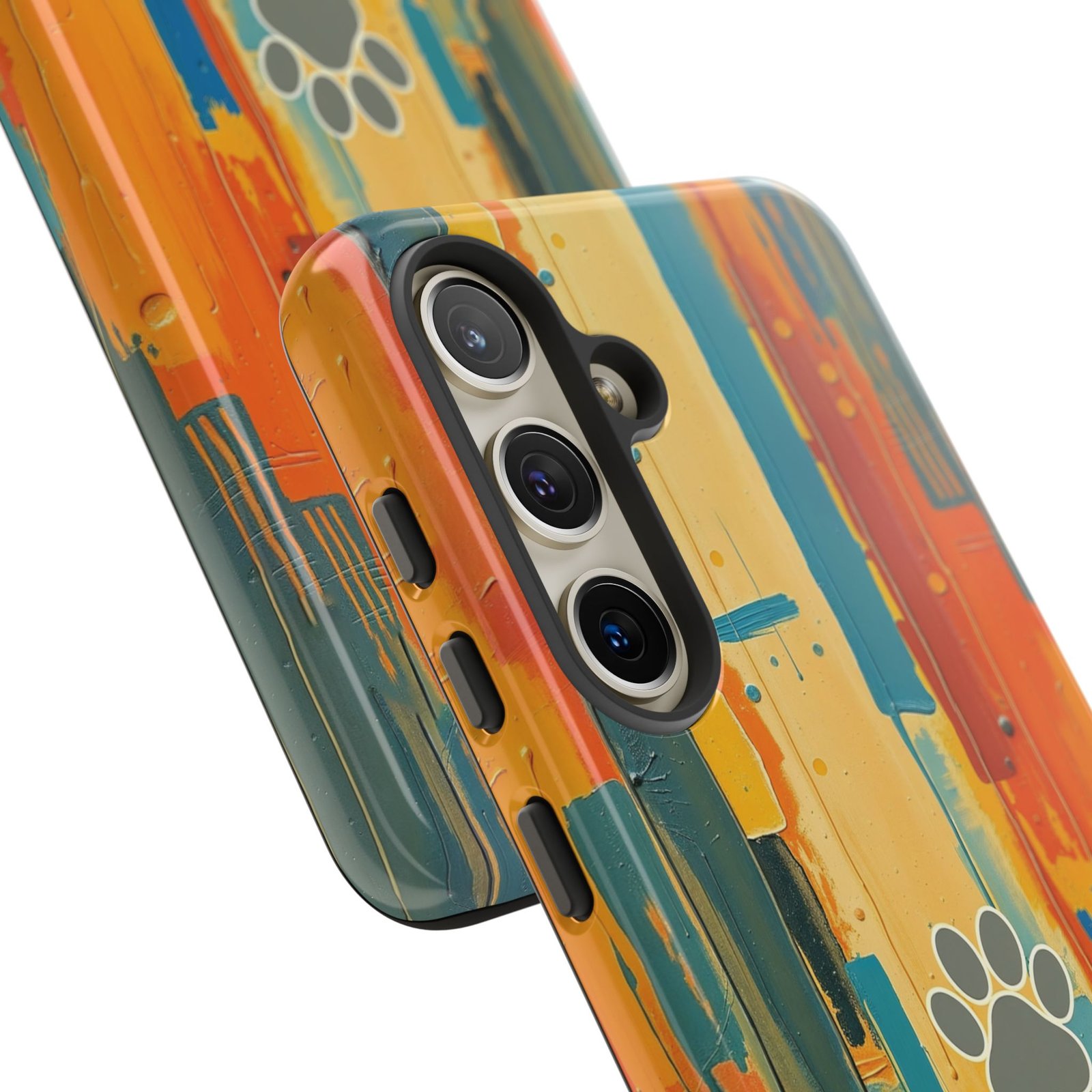 Stay Pawsitive Abstract Paw Phone Case | Dog Lover Gift | Glossy Tough iPhone, Samsung & Pixel Cover - Image 93