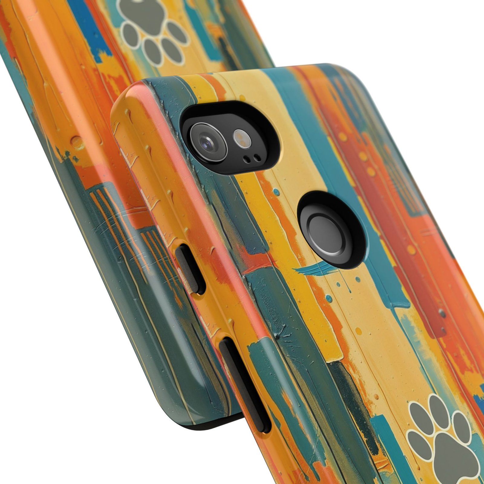 Stay Pawsitive Abstract Paw Phone Case | Dog Lover Gift | Glossy Tough iPhone, Samsung & Pixel Cover - Image 141