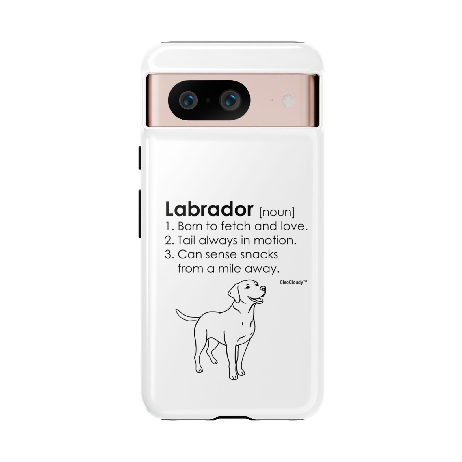 Labrador Definition Phone Case | Minimalist Dog Lover Gift | Glossy Tough iPhone, Samsung & Pixel Cover - Image 108