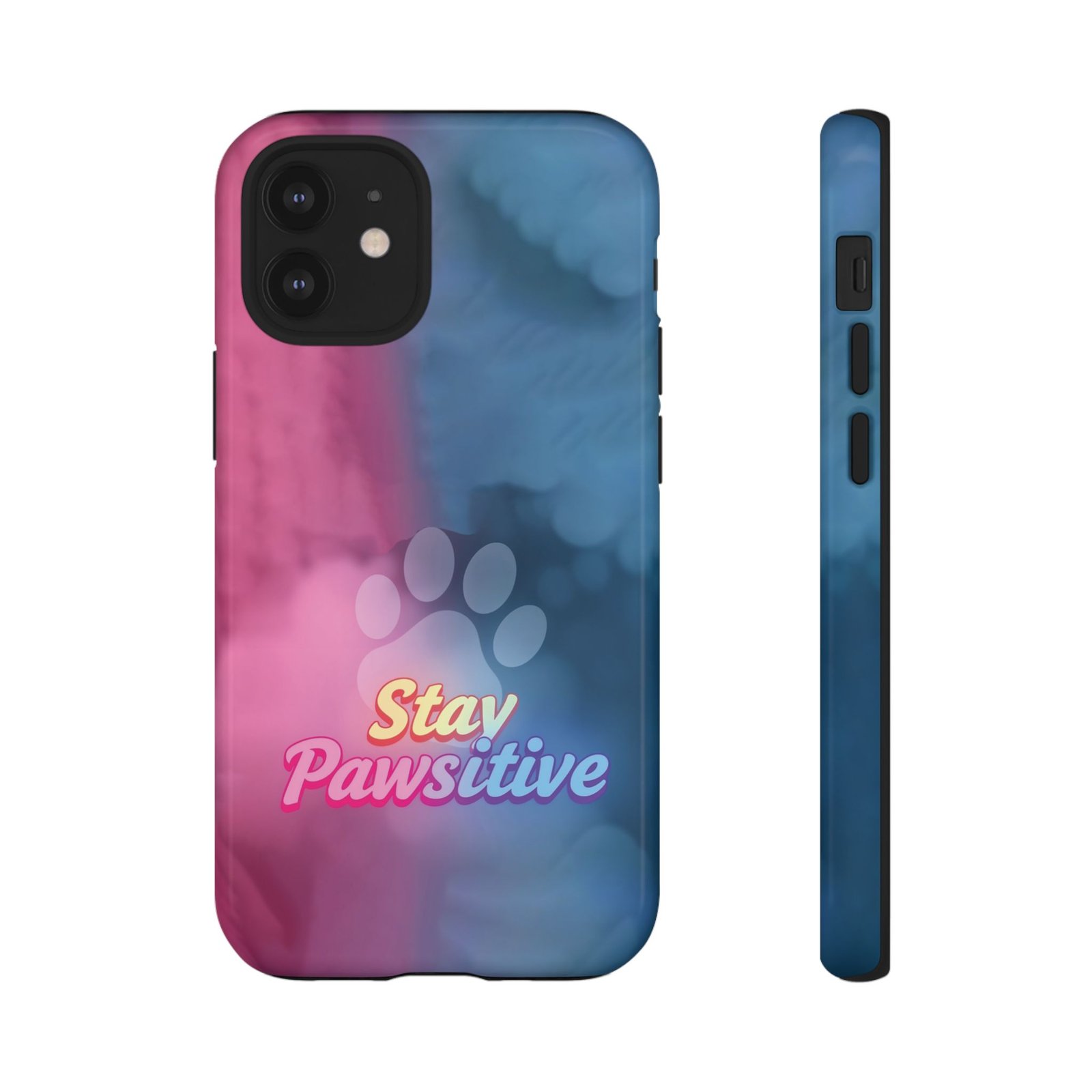 Stay Pawsitive Neon Paw Phone Case | Colorful Dog Lover Gift | Glossy Tough iPhone, Samsung & Pixel Cover - Image 15