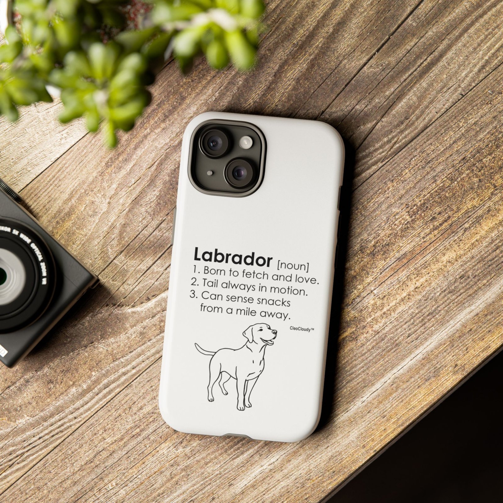 Labrador Definition Phone Case | Minimalist Dog Lover Gift | Glossy Tough iPhone, Samsung & Pixel Cover - Image 82