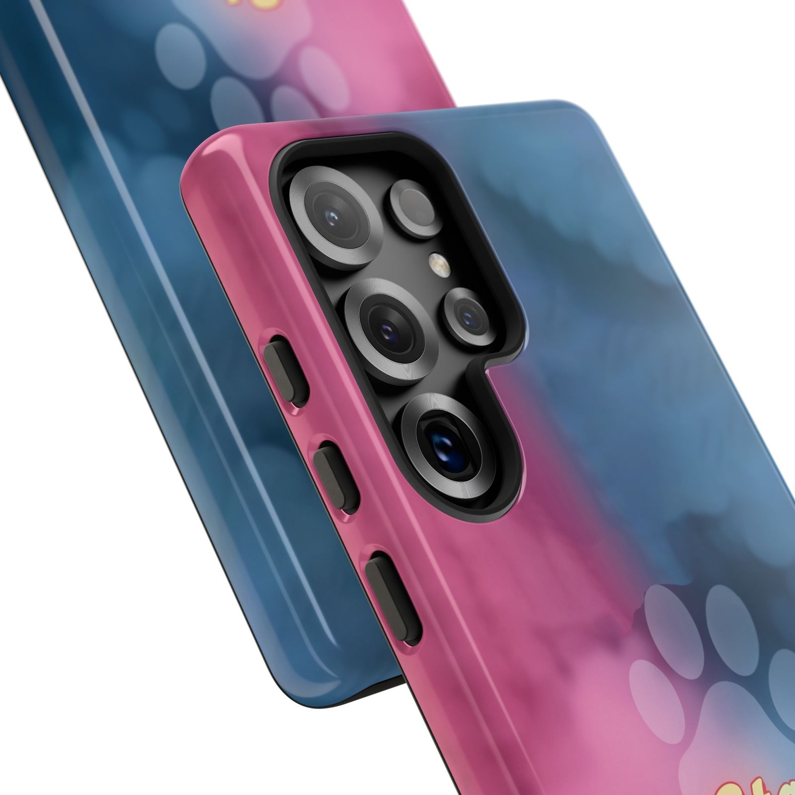 Stay Pawsitive Neon Paw Phone Case | Colorful Dog Lover Gift | Glossy Tough iPhone, Samsung & Pixel Cover - Image 167