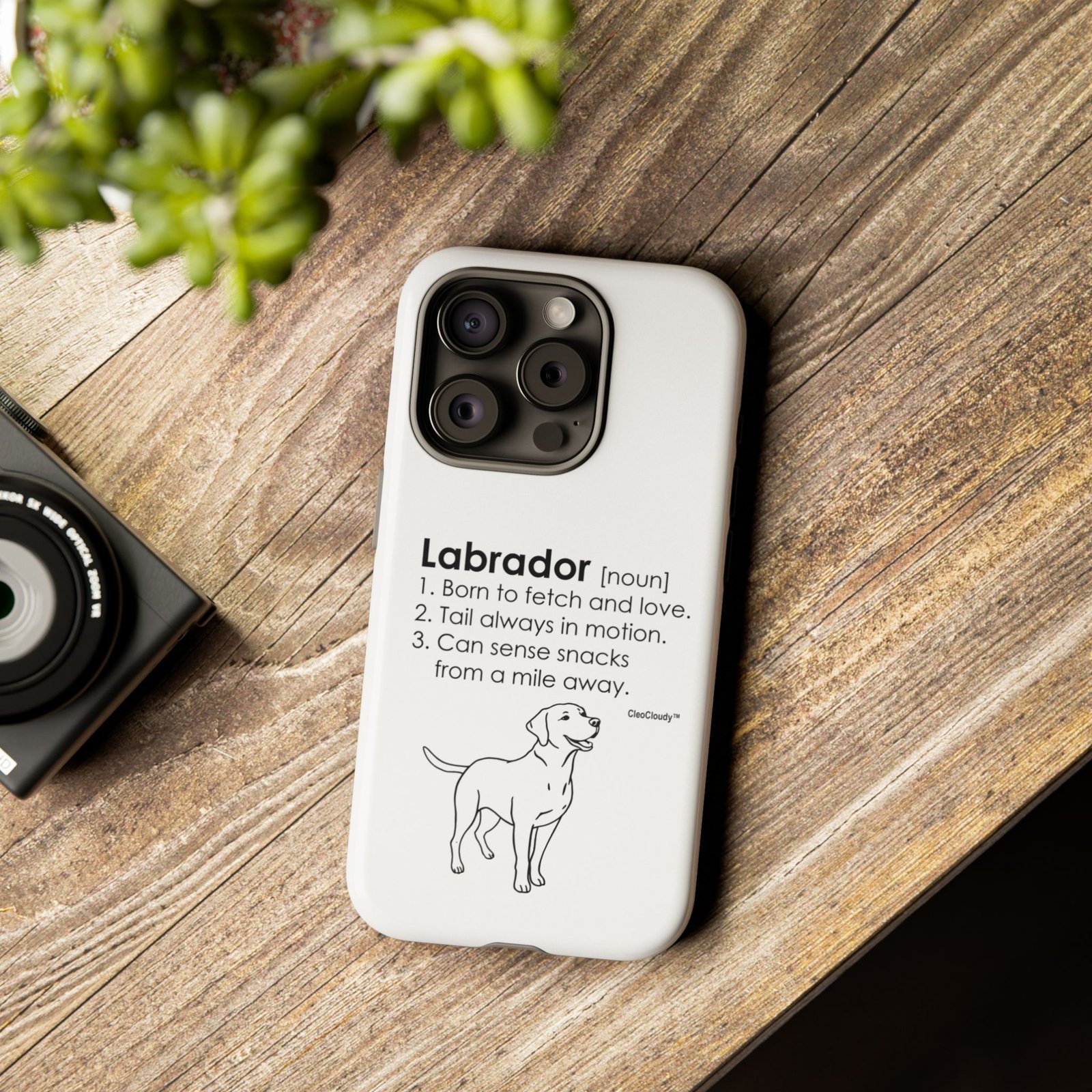 Labrador Definition Phone Case | Minimalist Dog Lover Gift | Glossy Tough iPhone, Samsung & Pixel Cover - Image 88