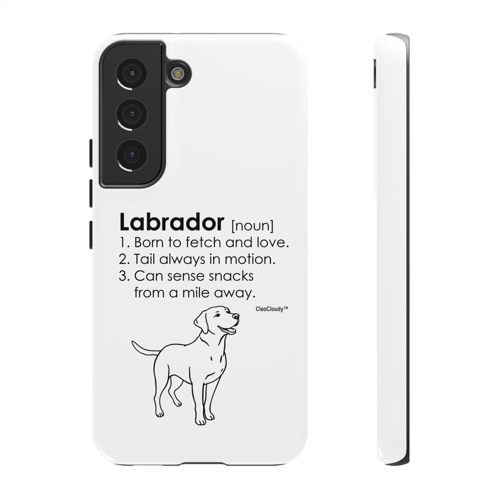 Labrador Definition Phone Case | Minimalist Dog Lover Gift | Glossy Tough iPhone, Samsung & Pixel Cover - Image 38