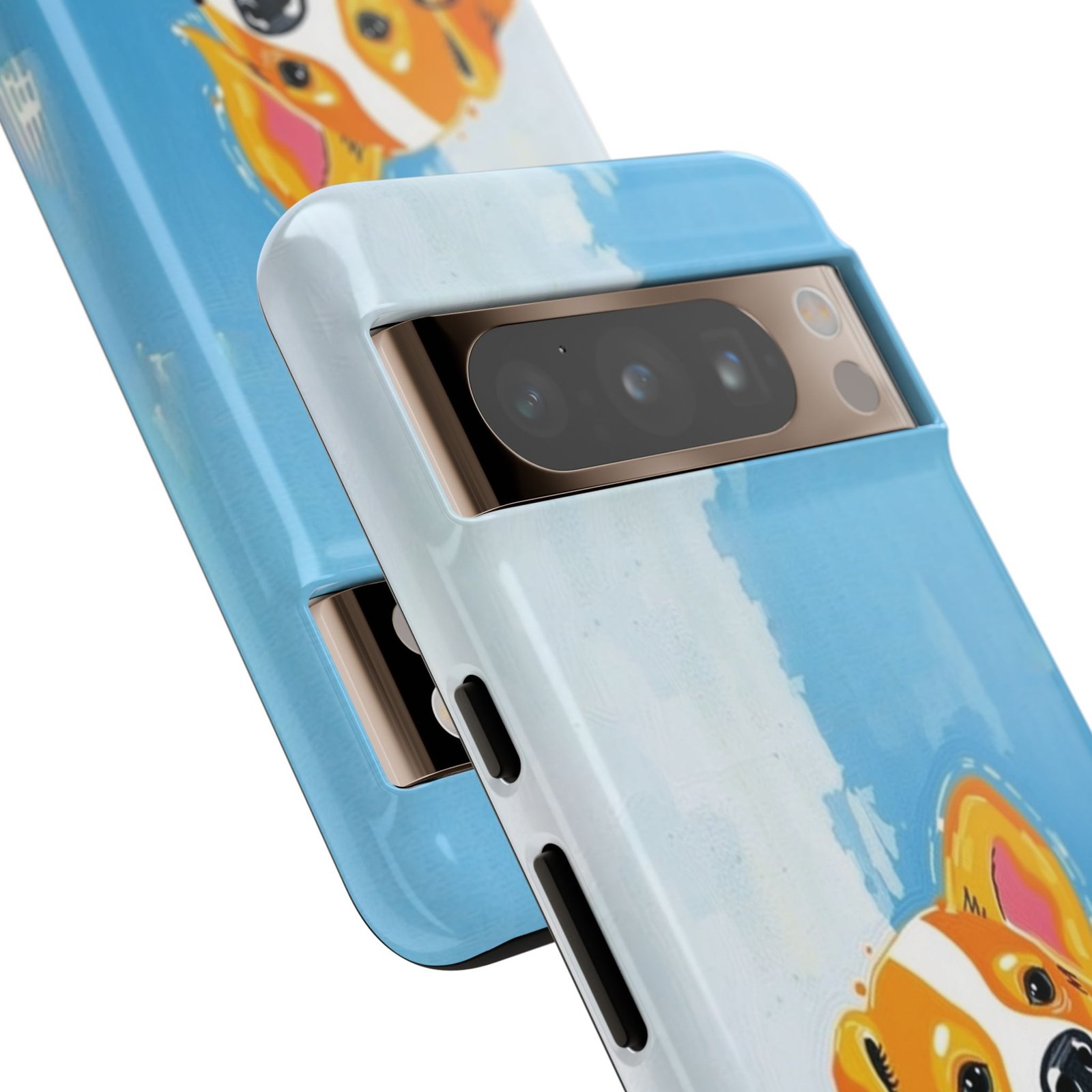 Stay Pawsitive Corgi Phone Case | Funny Dog Mom Gift, Cute Pet Lover iPhone & Samsung Cover | CleoCloudy™ Glossy Protective Case - Image 105