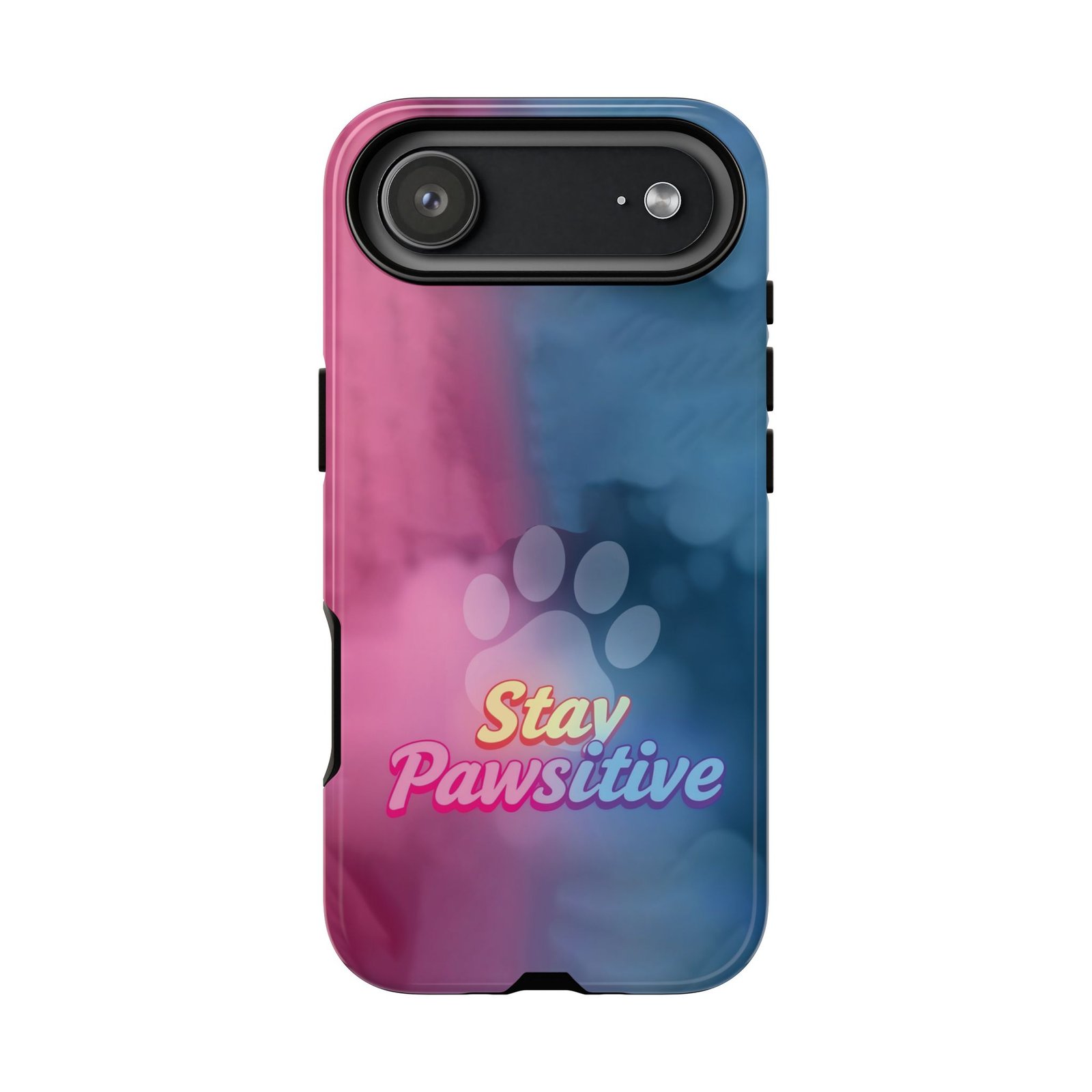 Stay Pawsitive Neon Paw Phone Case | Colorful Dog Lover Gift | Glossy Tough iPhone, Samsung & Pixel Cover - Image 171