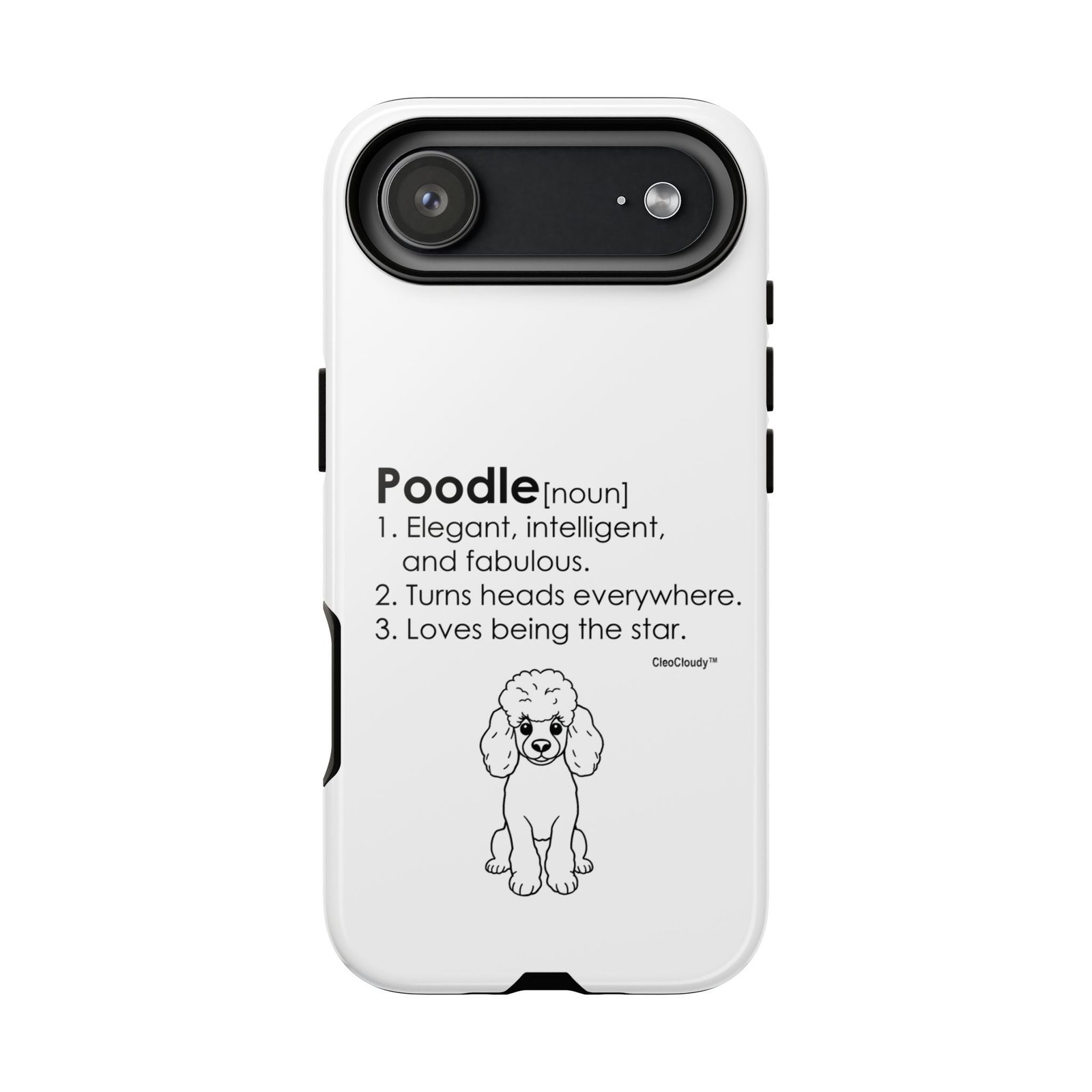 Poodle Definition Phone Case | Glossy Tough iPhone, Samsung & Pixel Cover - Image 171