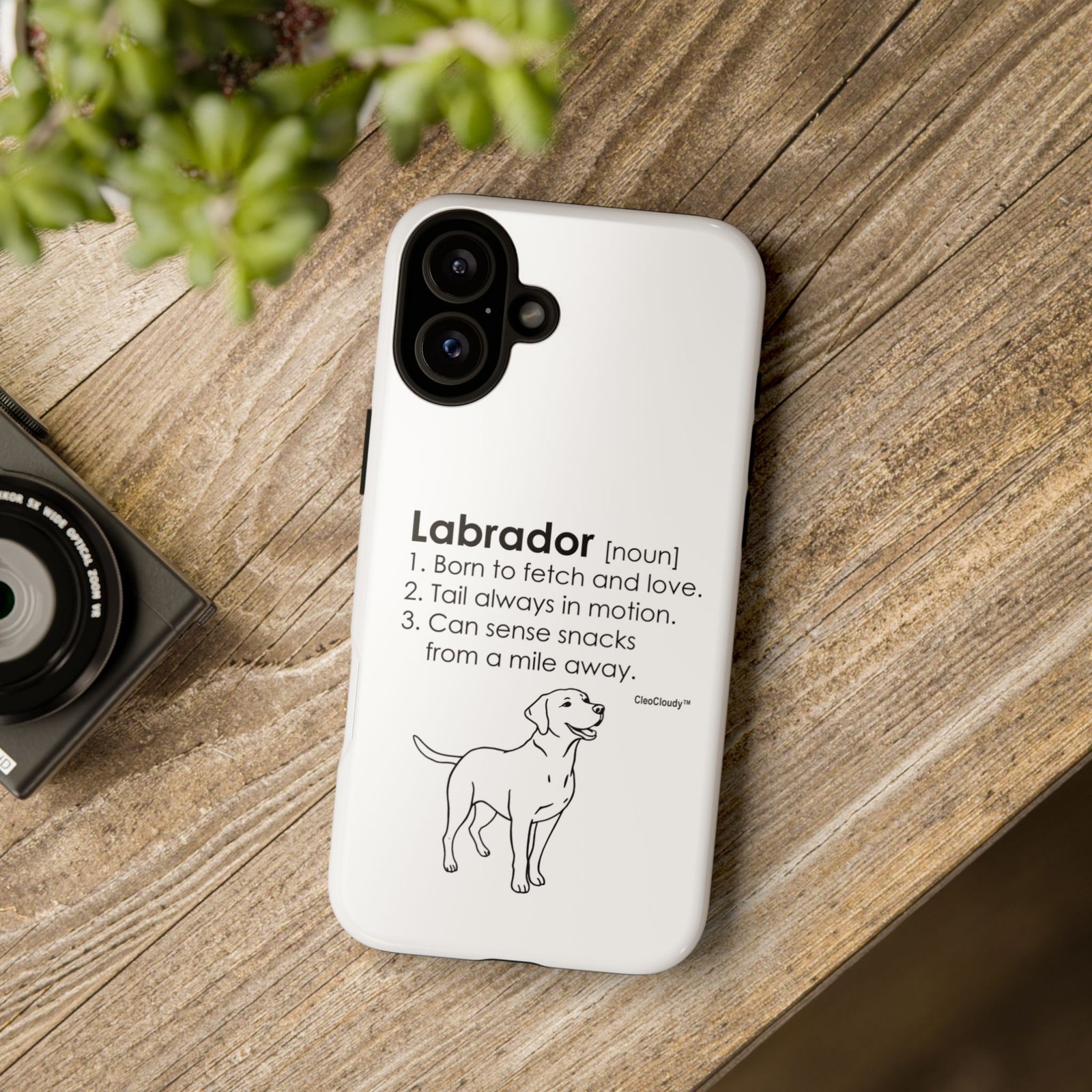 Labrador Definition Phone Case | Minimalist Dog Lover Gift | Glossy Tough iPhone, Samsung & Pixel Cover - Image 119