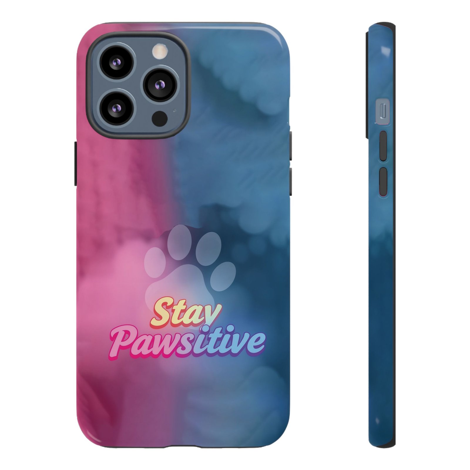 Stay Pawsitive Neon Paw Phone Case | Colorful Dog Lover Gift | Glossy Tough iPhone, Samsung & Pixel Cover - Image 24