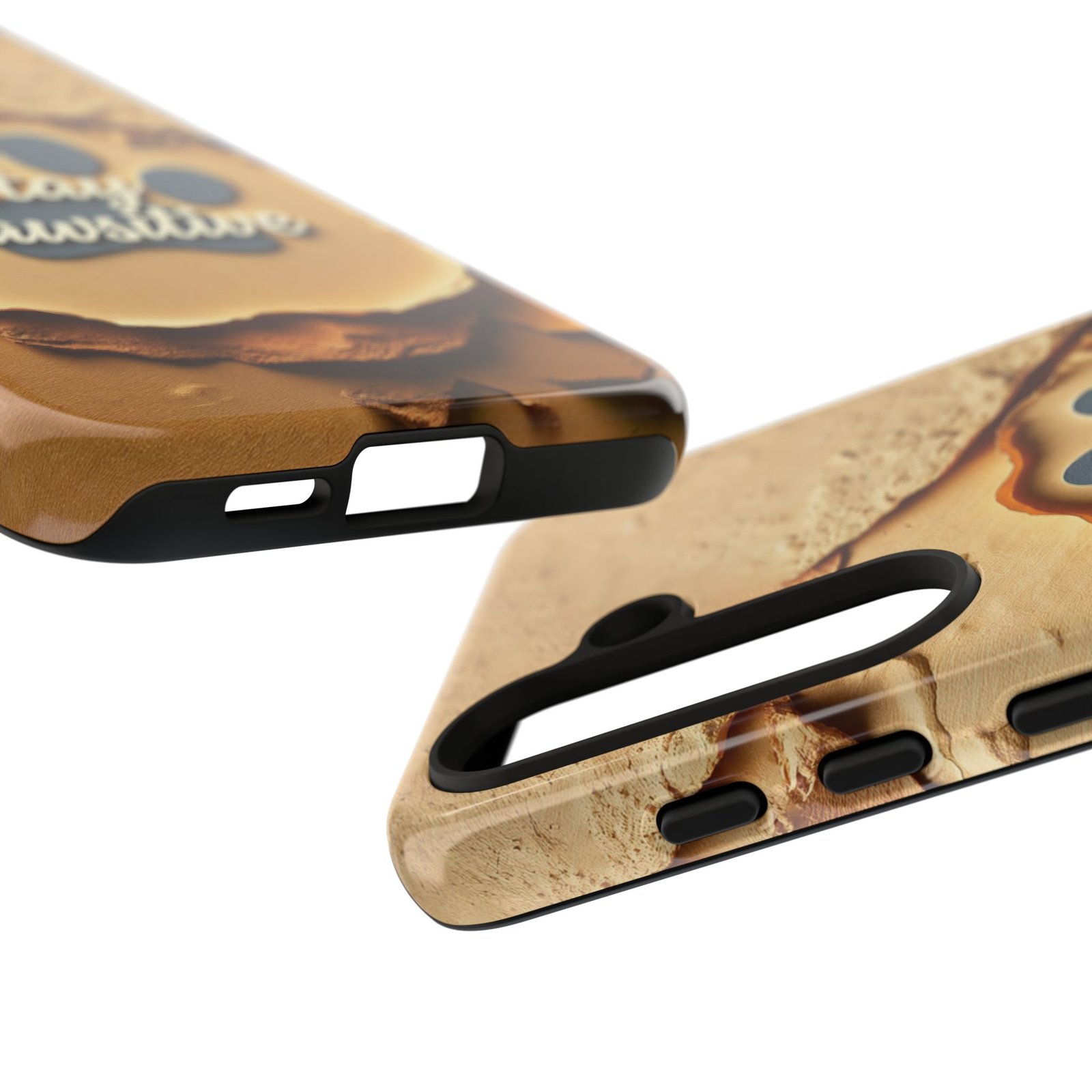Stay Pawsitive Sand Paw Phone Case | Warm Earth-Tone Dog Lover Gift | Glossy Tough iPhone, Samsung & Pixel Cover - Image 95