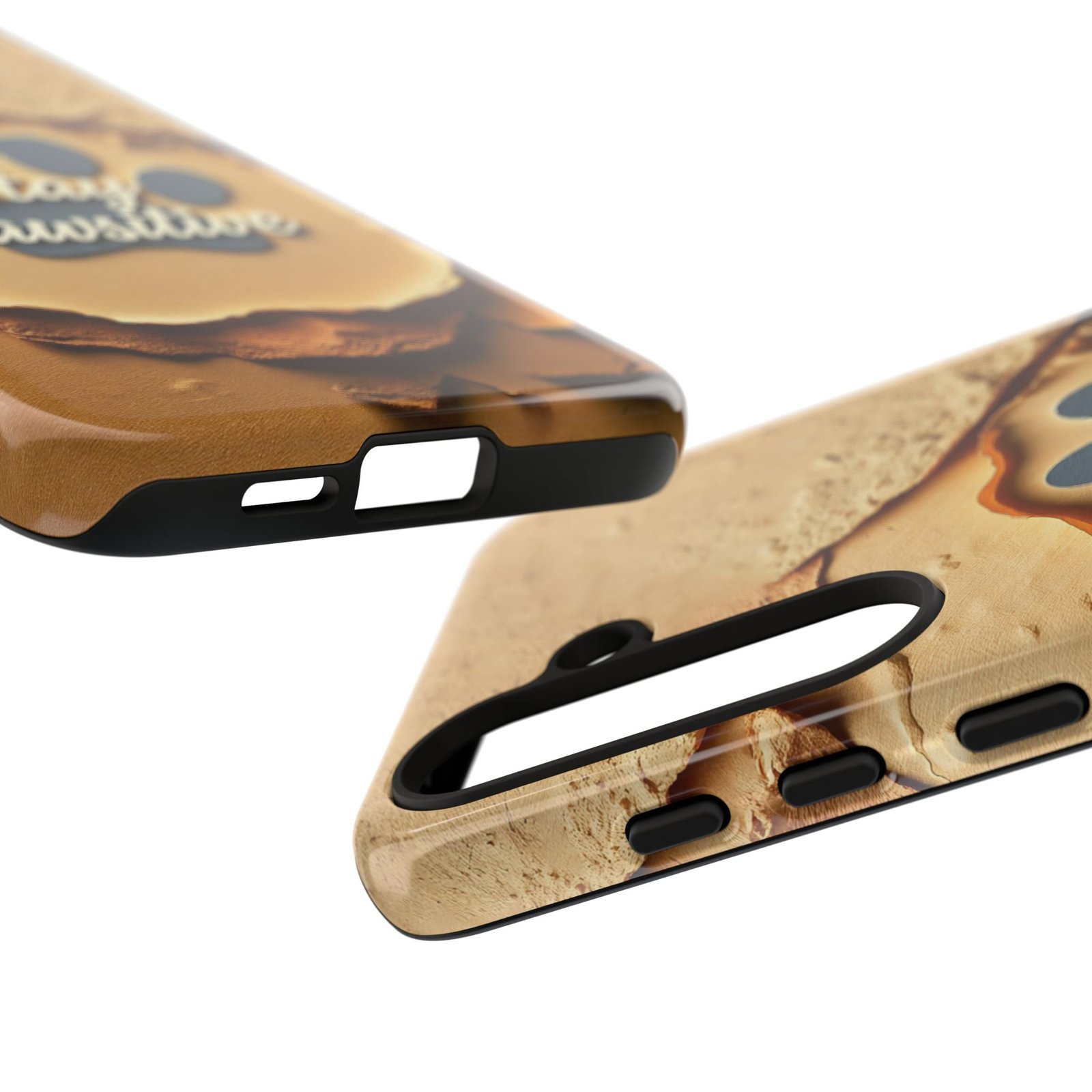 Stay Pawsitive Sand Paw Phone Case | Warm Earth-Tone Dog Lover Gift | Glossy Tough iPhone, Samsung & Pixel Cover - Image 99