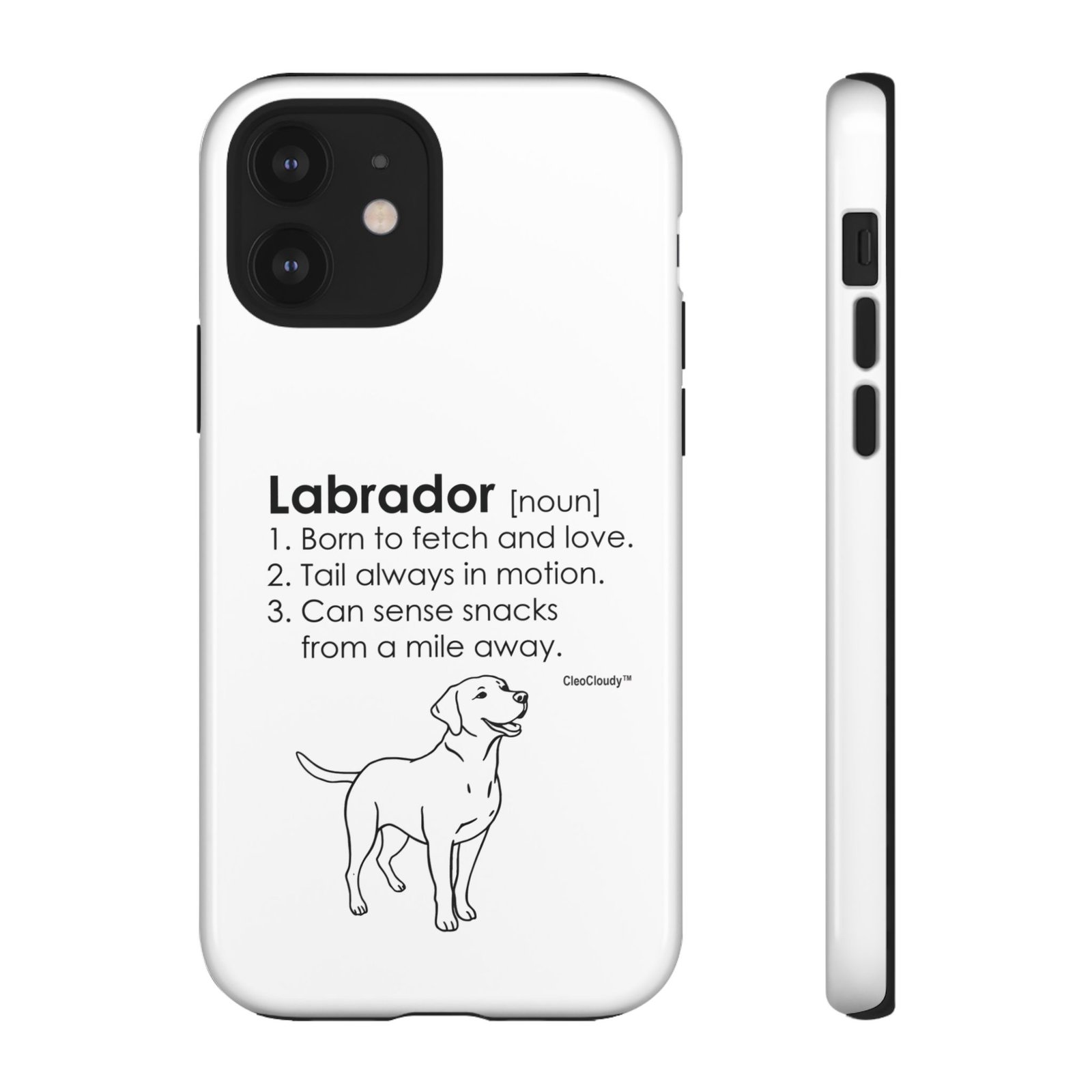 Labrador Definition Phone Case | Minimalist Dog Lover Gift | Glossy Tough iPhone, Samsung & Pixel Cover - Image 17