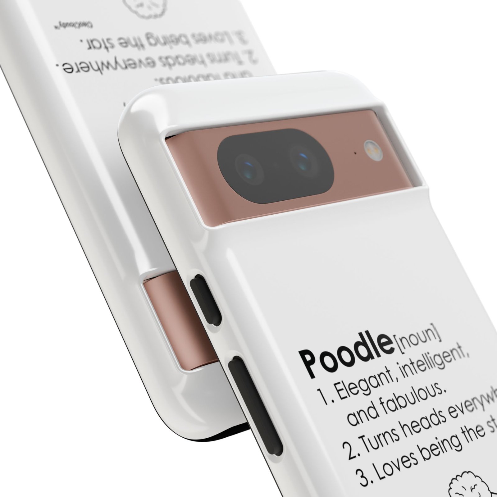 Poodle Definition Phone Case | Glossy Tough iPhone, Samsung & Pixel Cover - Image 109