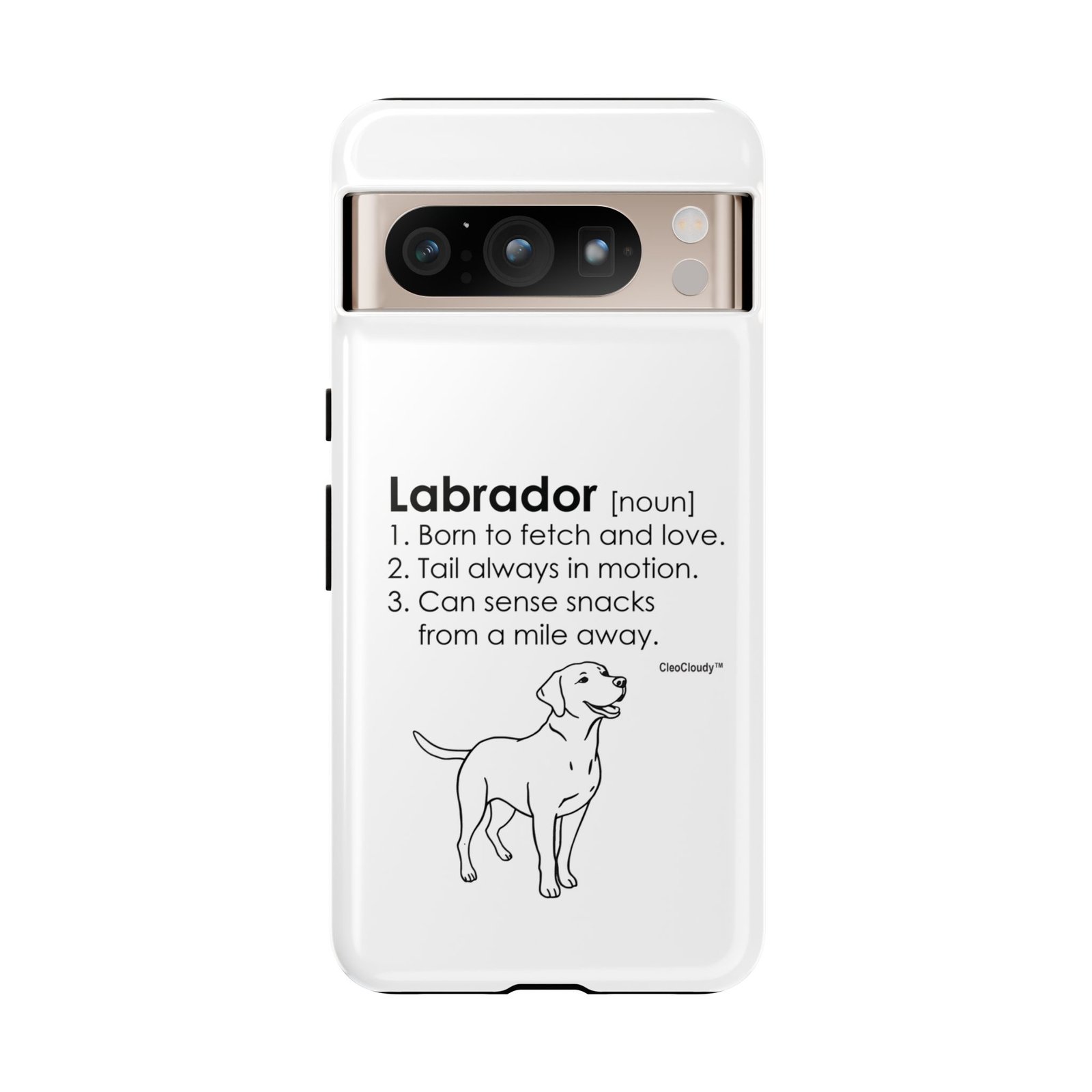 Labrador Definition Phone Case | Minimalist Dog Lover Gift | Glossy Tough iPhone, Samsung & Pixel Cover - Image 104