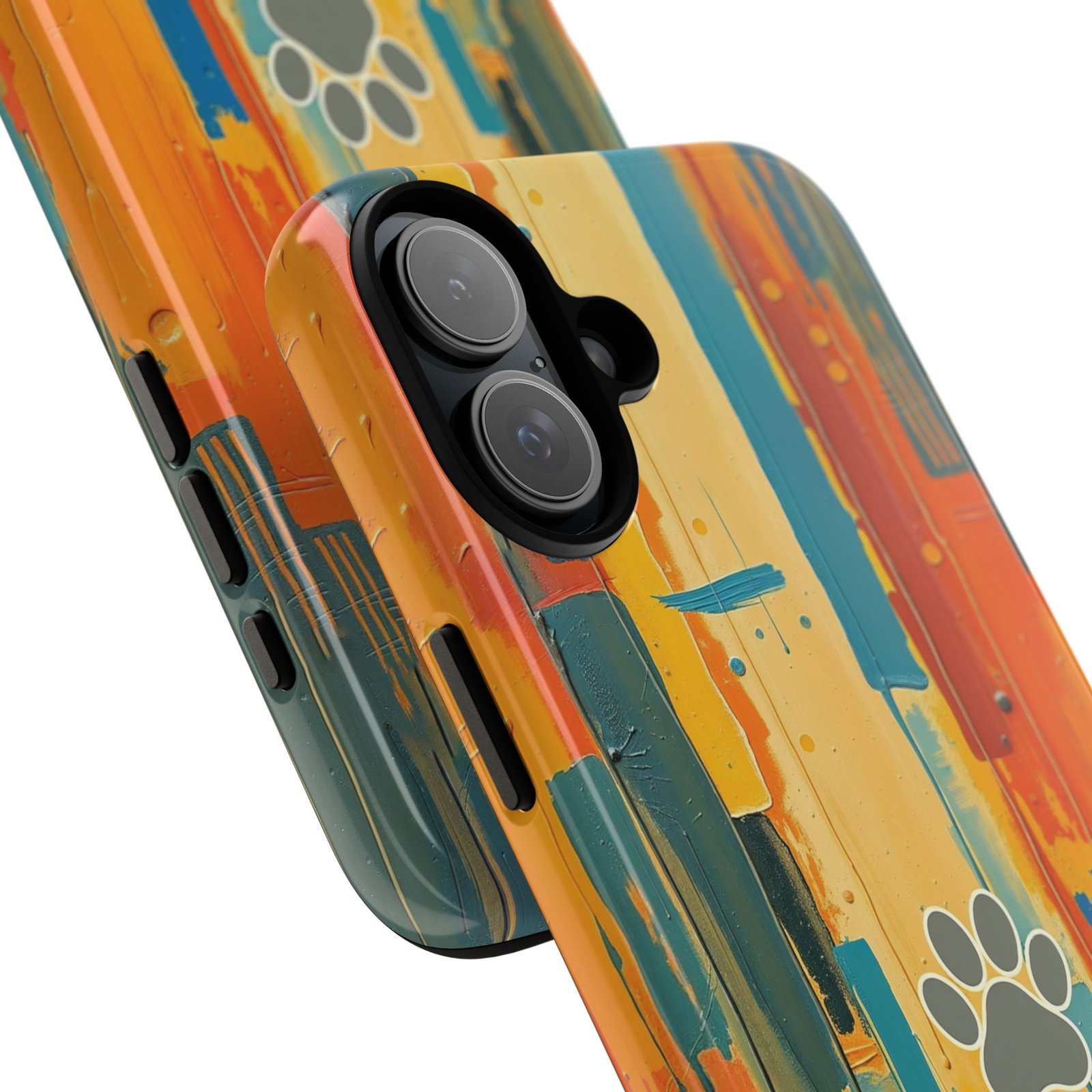 Stay Pawsitive Abstract Paw Phone Case | Dog Lover Gift | Glossy Tough iPhone, Samsung & Pixel Cover - Image 117