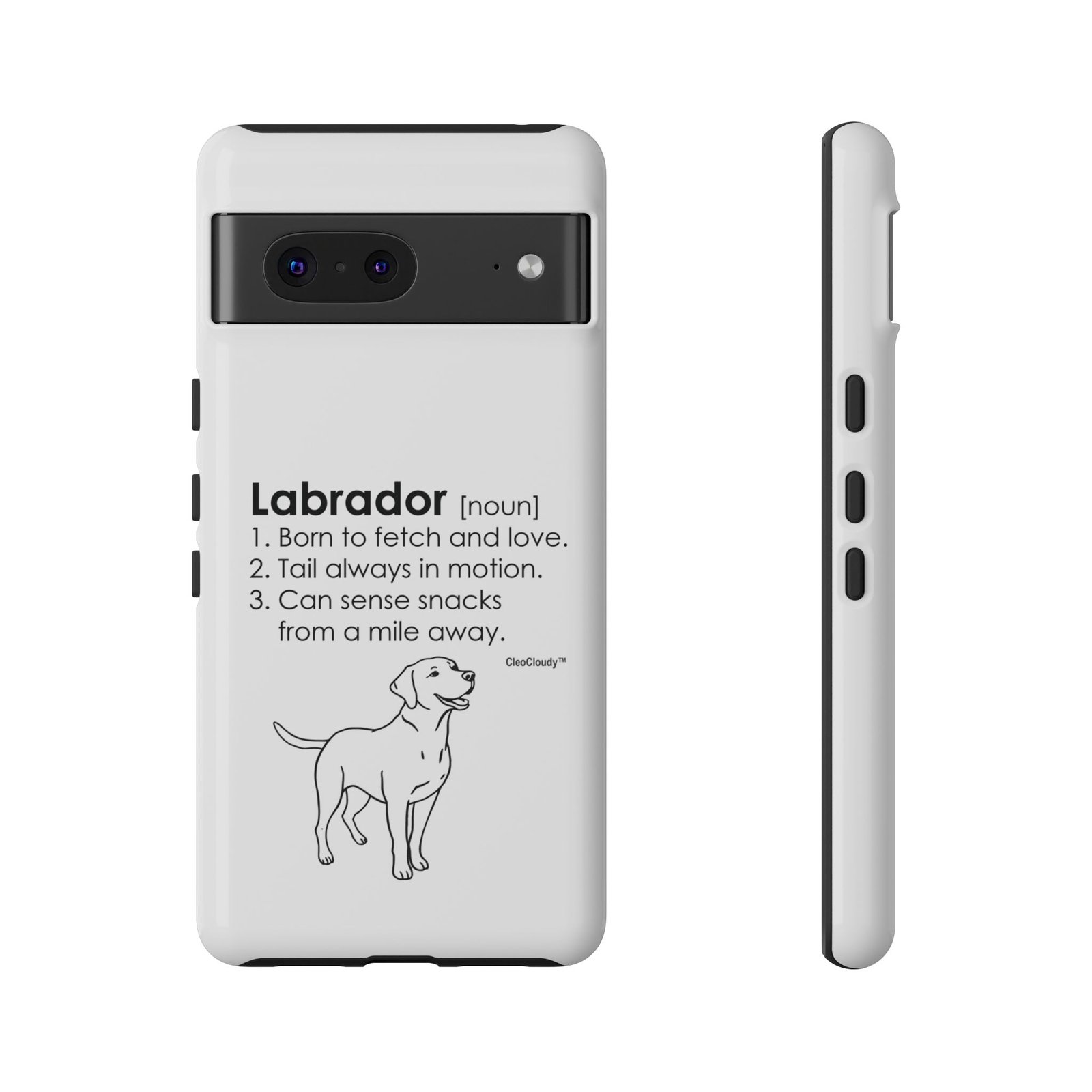 Labrador Definition Phone Case | Minimalist Dog Lover Gift | Glossy Tough iPhone, Samsung & Pixel Cover - Image 72