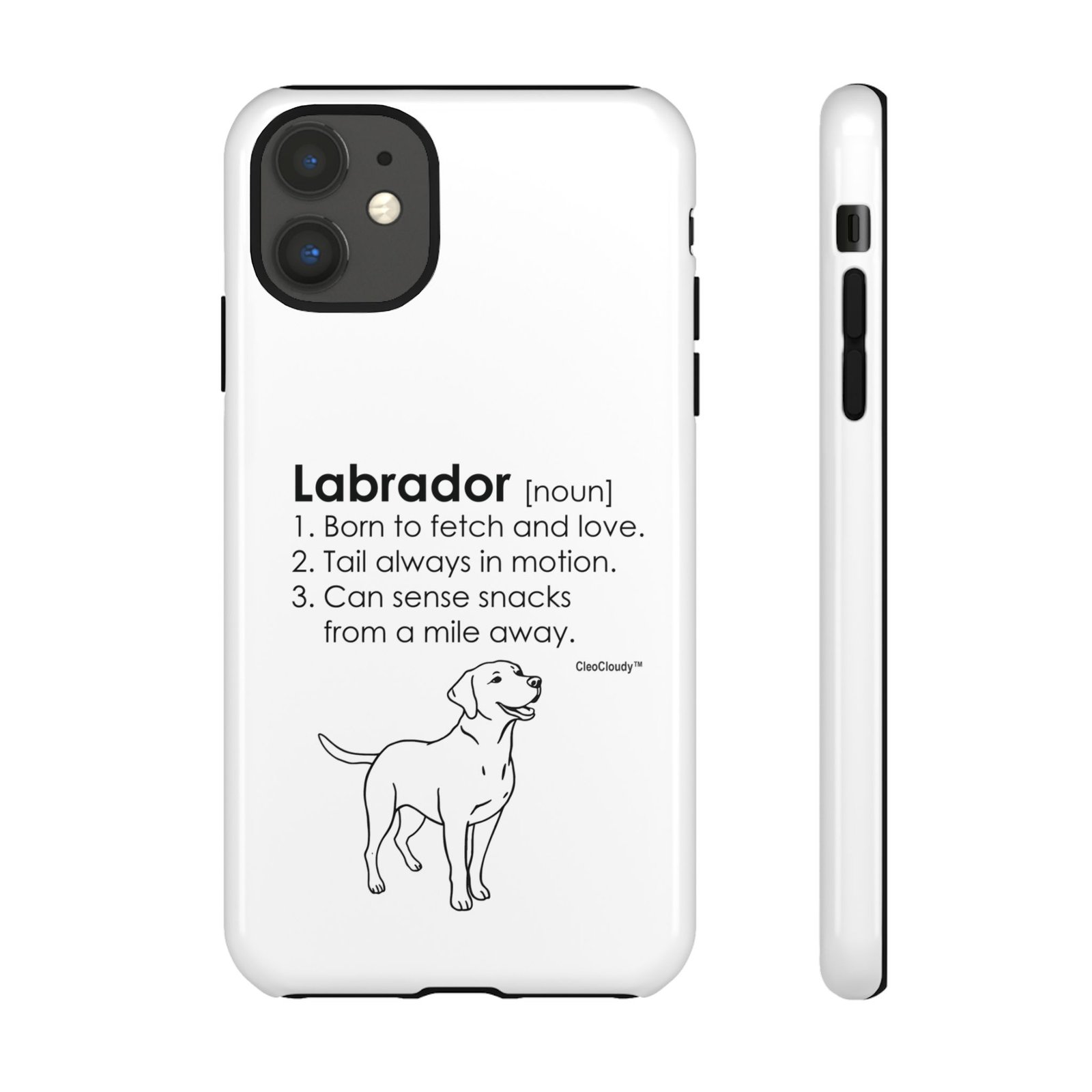 Labrador Definition Phone Case | Minimalist Dog Lover Gift | Glossy Tough iPhone, Samsung & Pixel Cover - Image 10