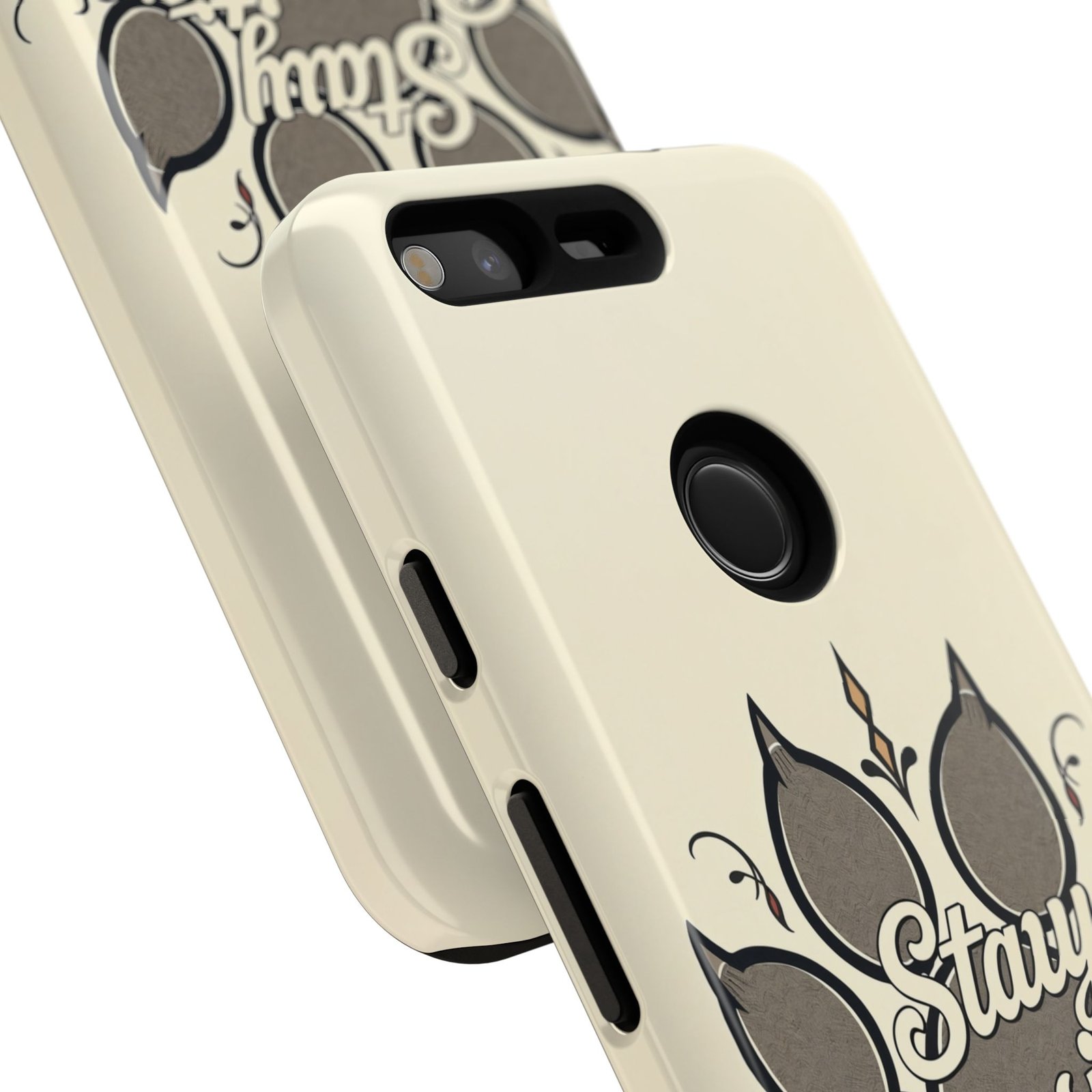 Stay Pawsitive Floral Paw Phone Case | Dog Lover Gift | Glossy Tough iPhone, Samsung & Pixel Cover - Image 153