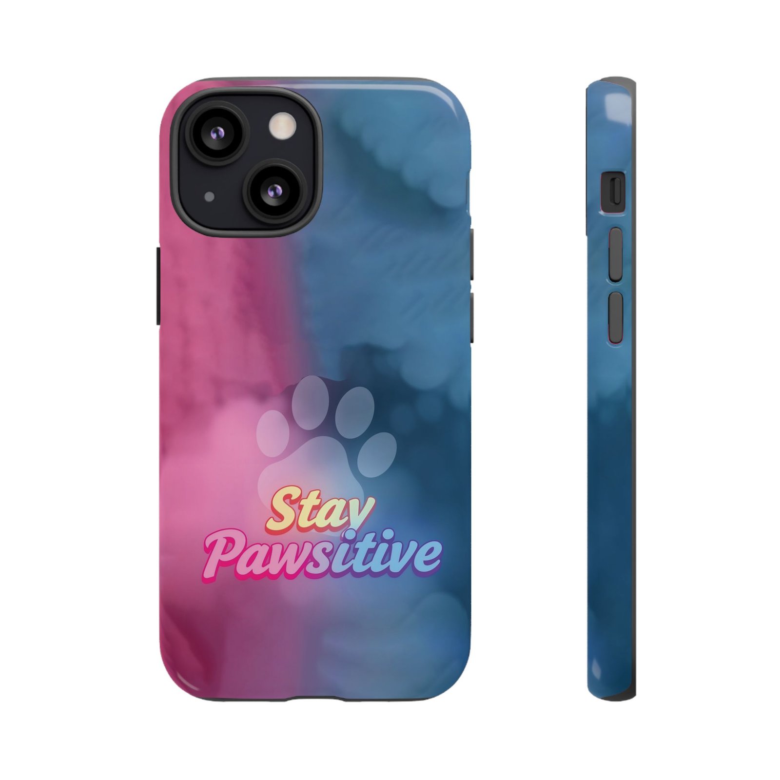 Stay Pawsitive Neon Paw Phone Case | Colorful Dog Lover Gift | Glossy Tough iPhone, Samsung & Pixel Cover - Image 20