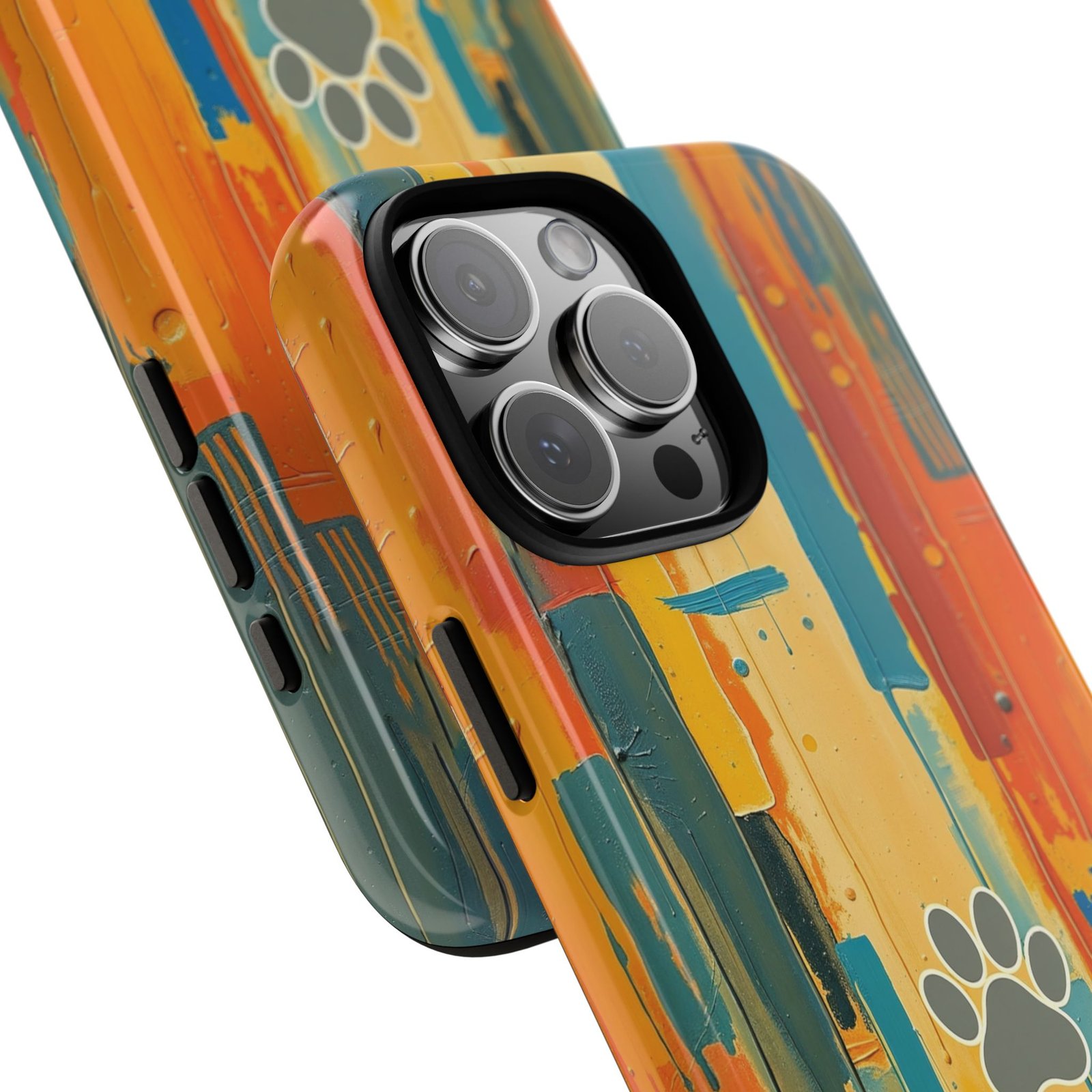 Stay Pawsitive Abstract Paw Phone Case | Dog Lover Gift | Glossy Tough iPhone, Samsung & Pixel Cover - Image 125