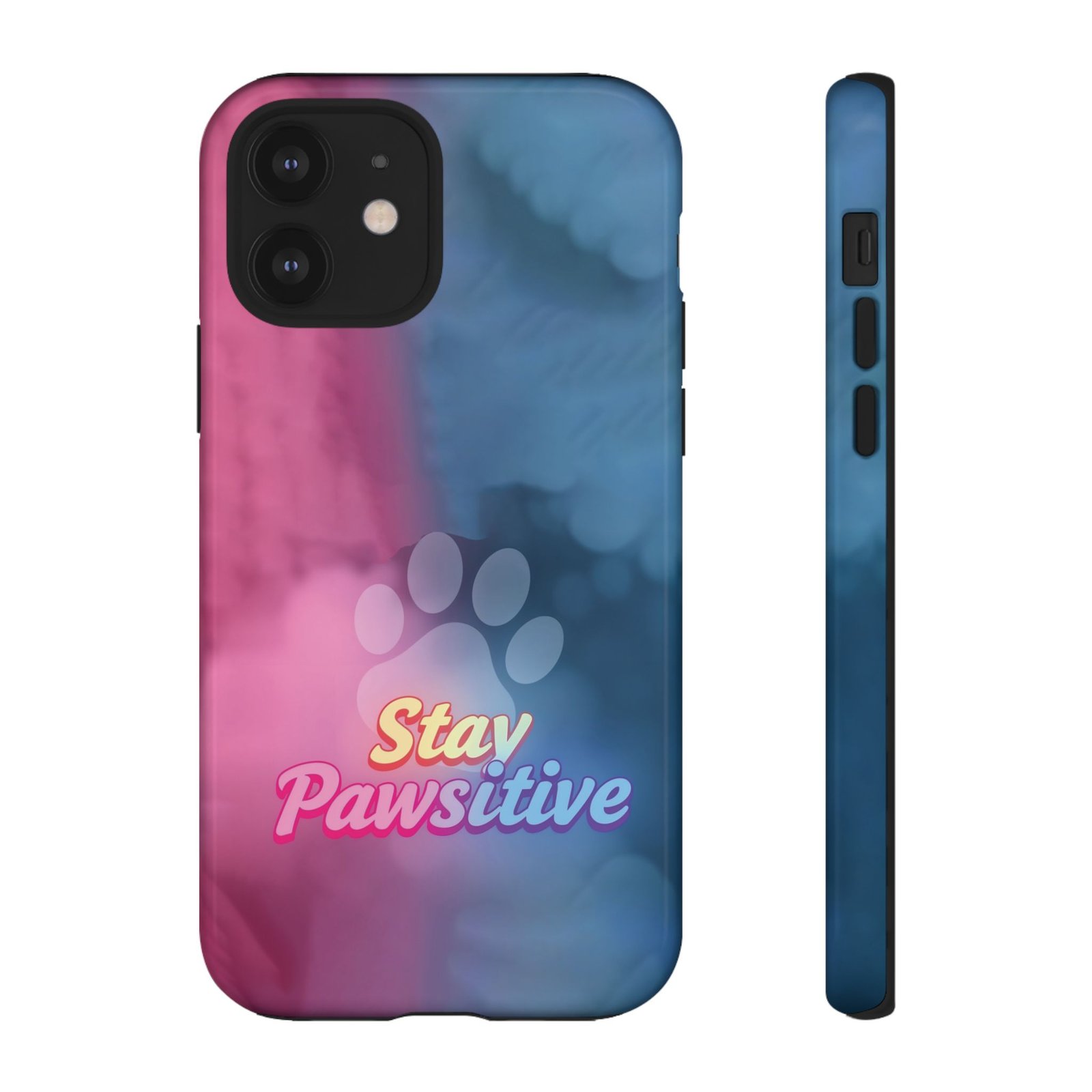 Stay Pawsitive Neon Paw Phone Case | Colorful Dog Lover Gift | Glossy Tough iPhone, Samsung & Pixel Cover - Image 16