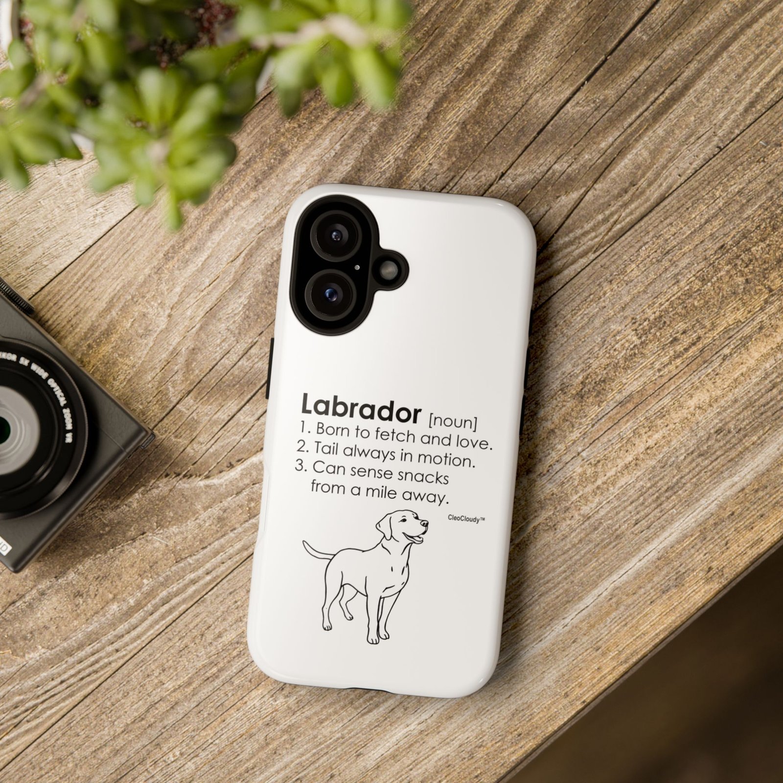 Labrador Definition Phone Case | Minimalist Dog Lover Gift | Glossy Tough iPhone, Samsung & Pixel Cover - Image 115