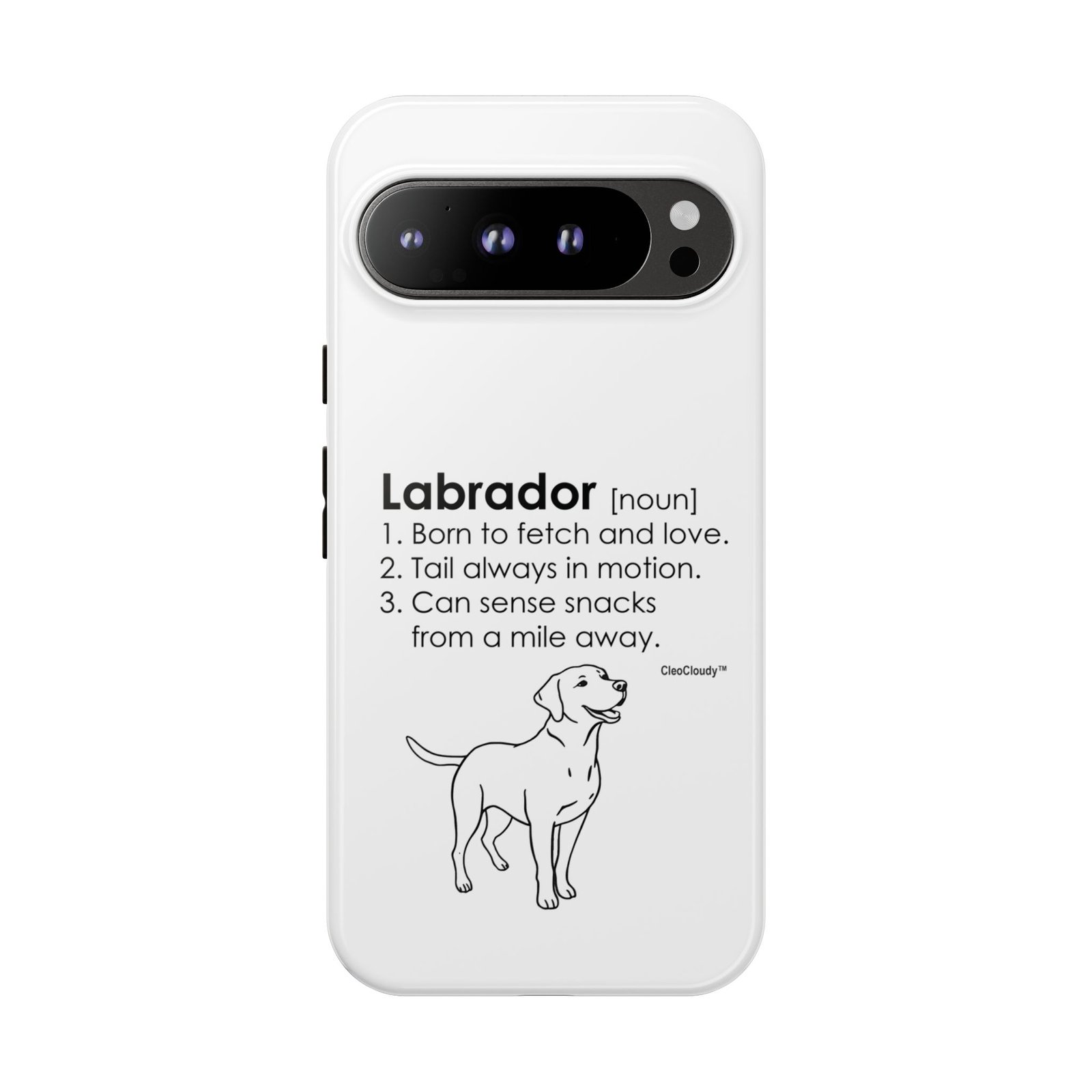 Labrador Definition Phone Case | Minimalist Dog Lover Gift | Glossy Tough iPhone, Samsung & Pixel Cover - Image 134