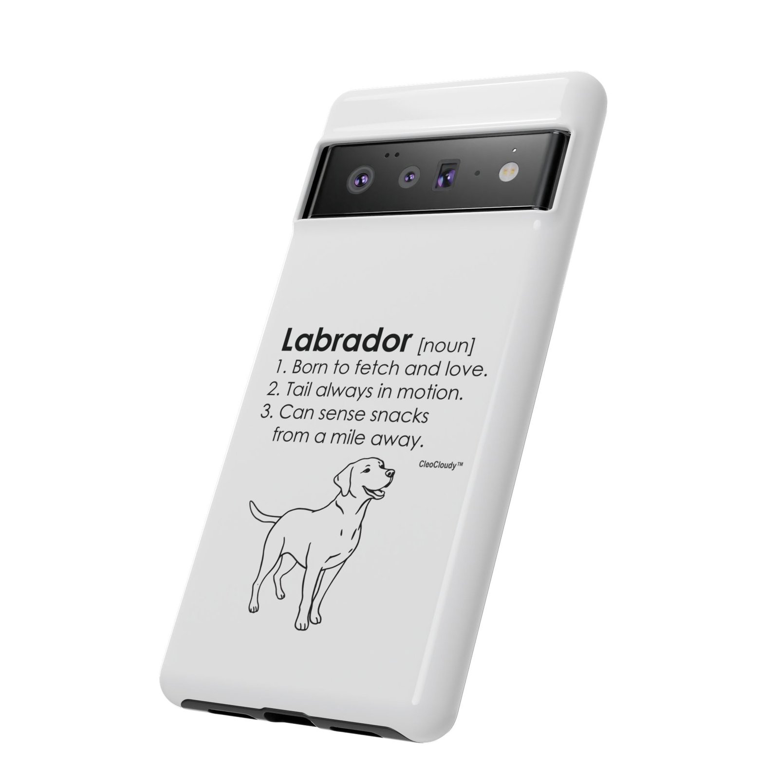 Labrador Definition Phone Case | Minimalist Dog Lover Gift | Glossy Tough iPhone, Samsung & Pixel Cover - Image 77