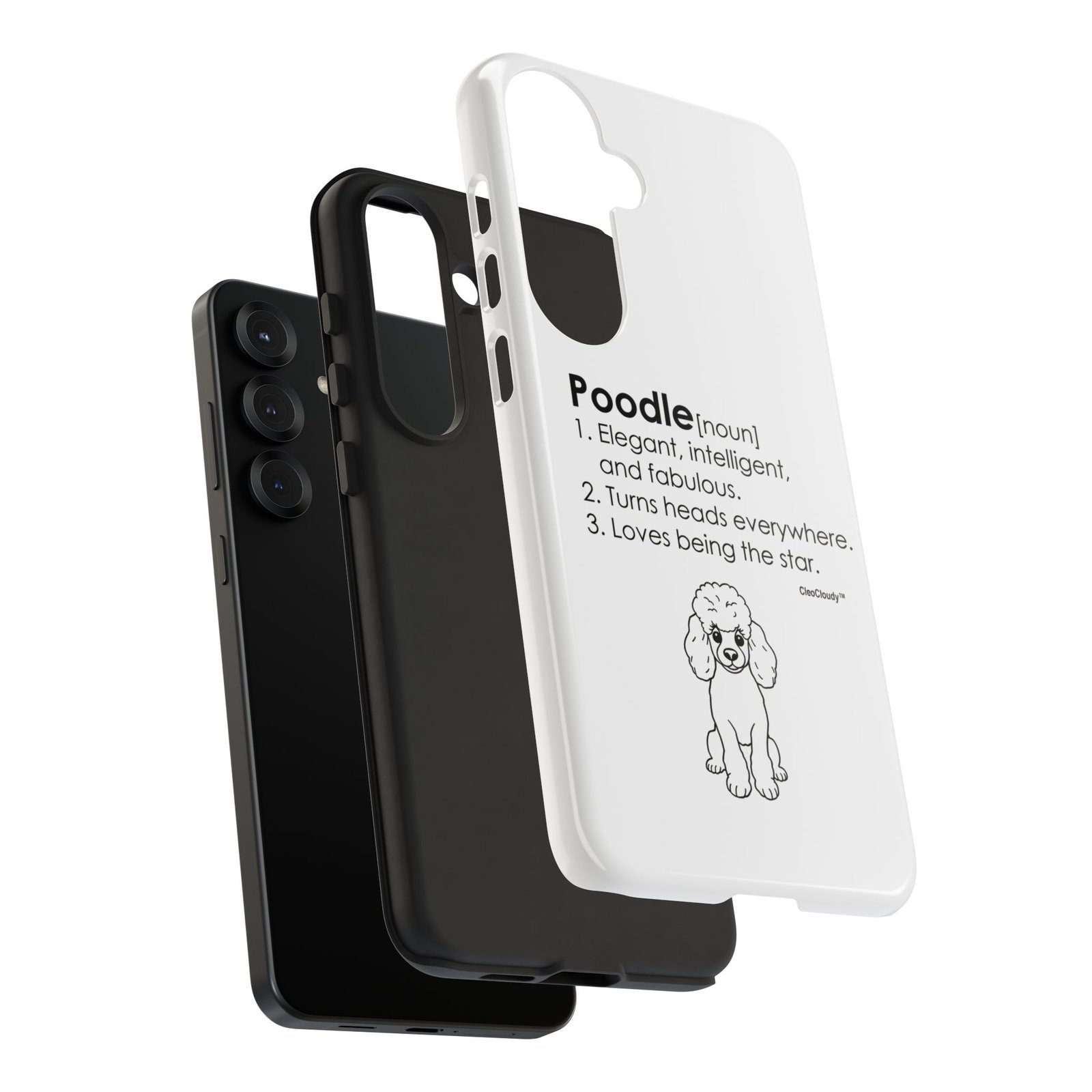 Poodle Definition Phone Case | Glossy Tough iPhone, Samsung & Pixel Cover - Image 165