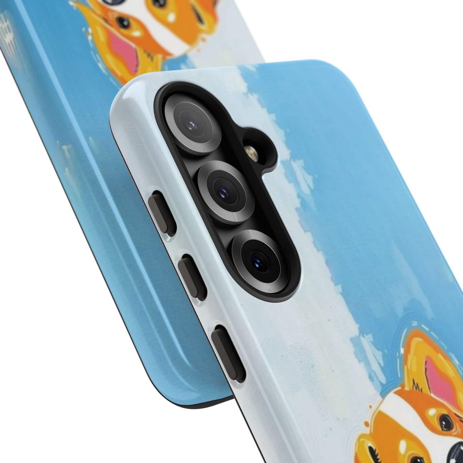 Stay Pawsitive Corgi Phone Case | Funny Dog Mom Gift, Cute Pet Lover iPhone & Samsung Cover | CleoCloudy™ Glossy Protective Case - Image 159