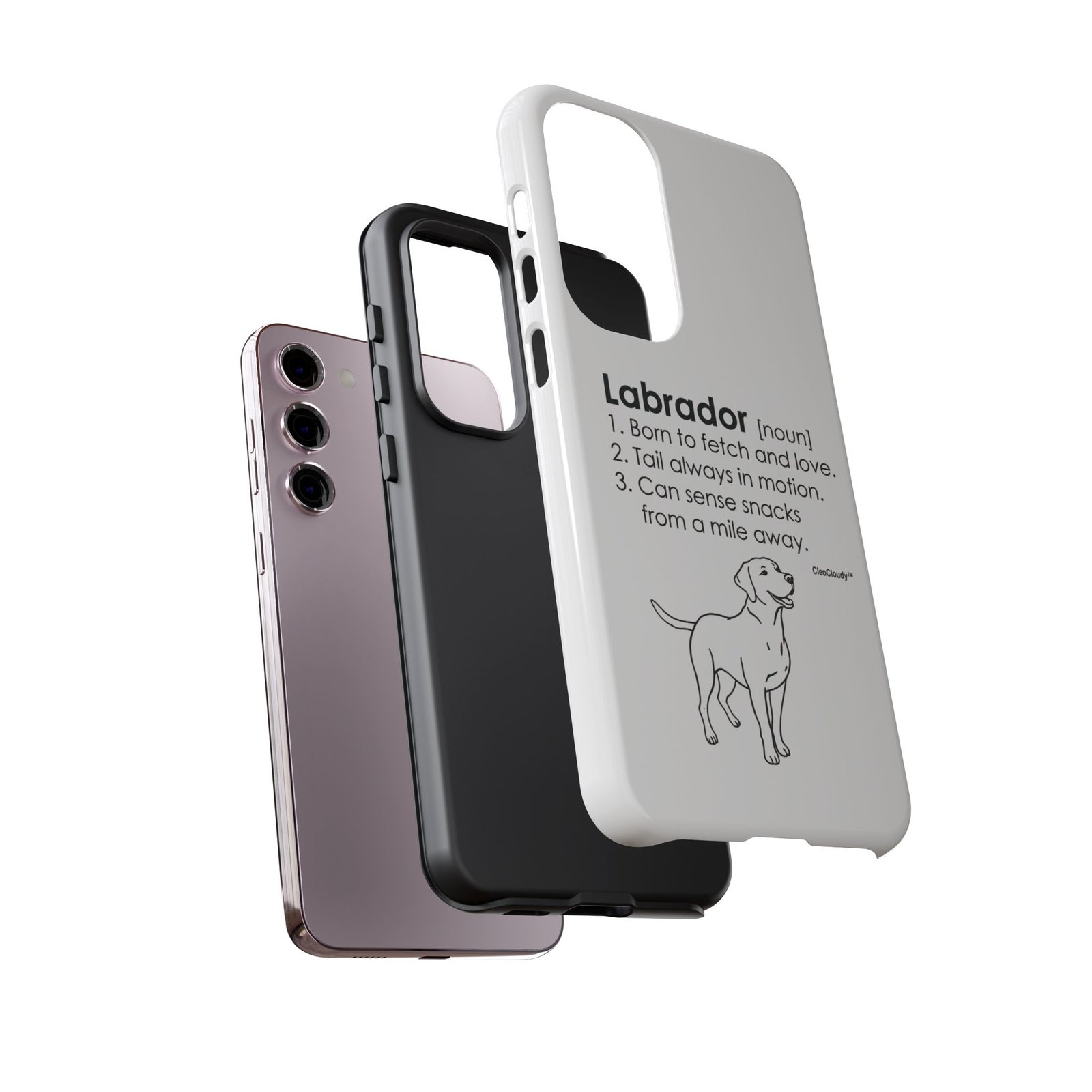 Labrador Definition Phone Case | Minimalist Dog Lover Gift | Glossy Tough iPhone, Samsung & Pixel Cover - Image 66