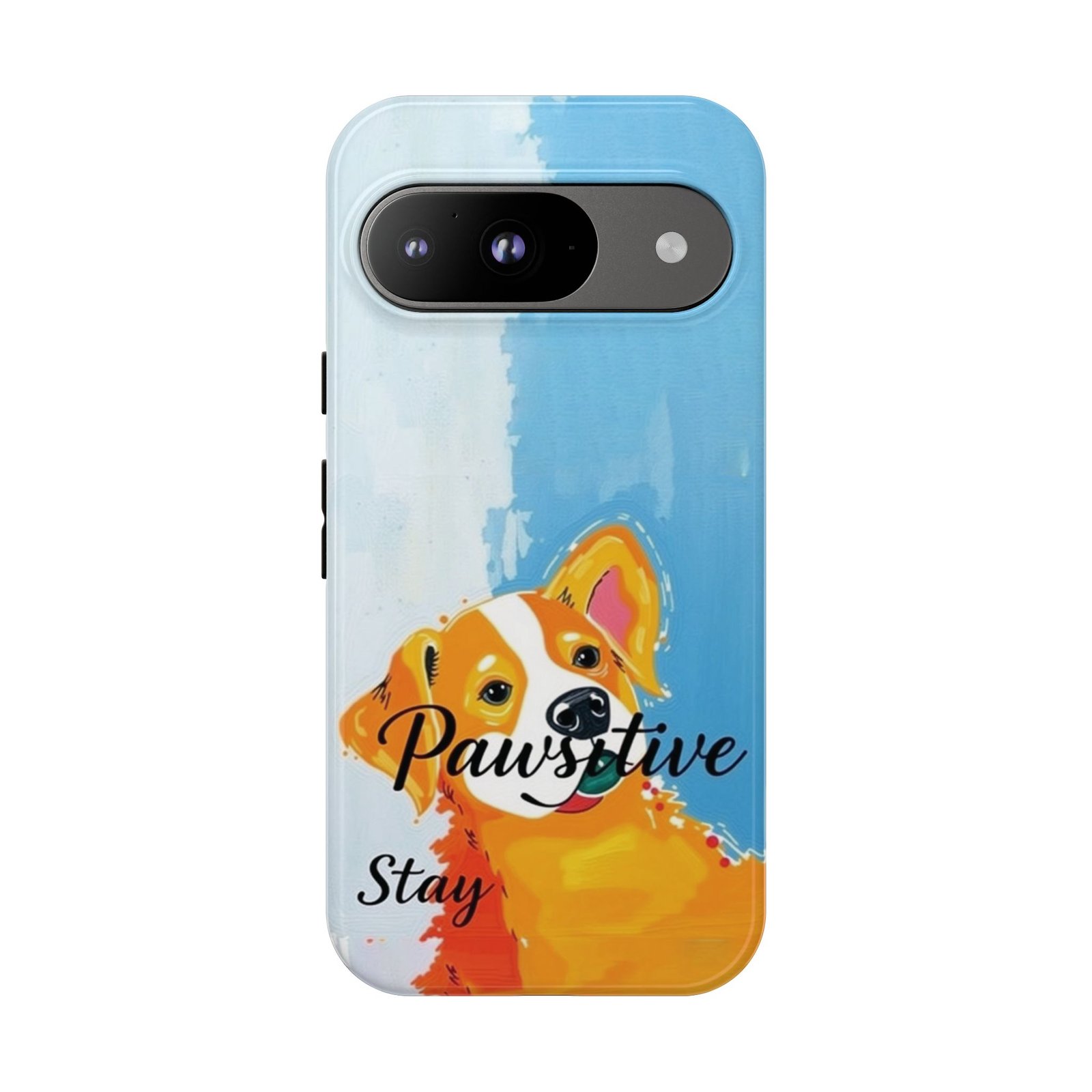 Stay Pawsitive Corgi Phone Case | Funny Dog Mom Gift, Cute Pet Lover iPhone & Samsung Cover | CleoCloudy™ Glossy Protective Case - Image 128