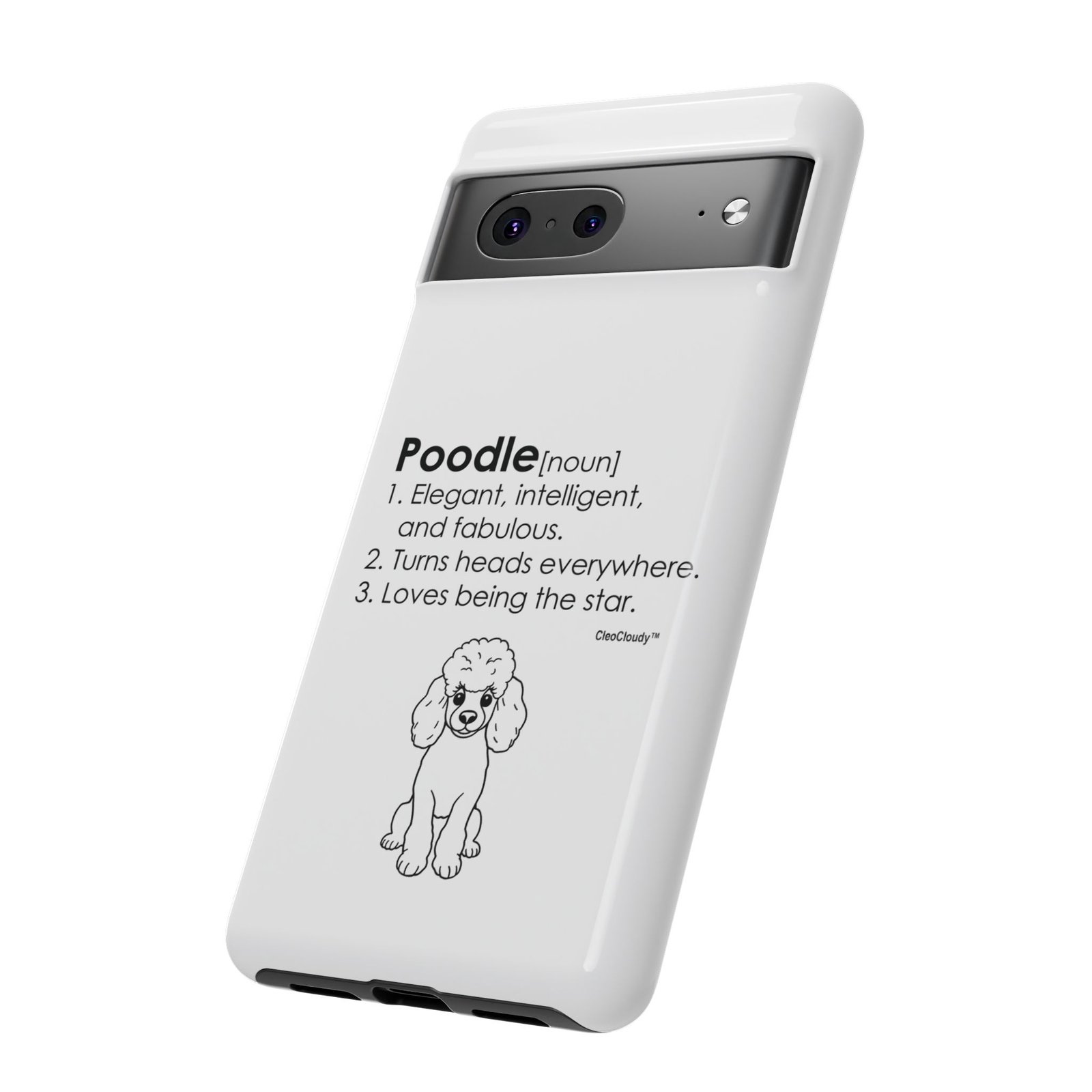 Poodle Definition Phone Case | Glossy Tough iPhone, Samsung & Pixel Cover - Image 73