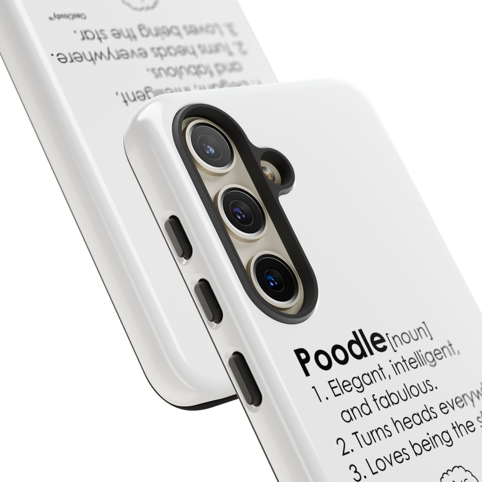 Poodle Definition Phone Case | Glossy Tough iPhone, Samsung & Pixel Cover - Image 93