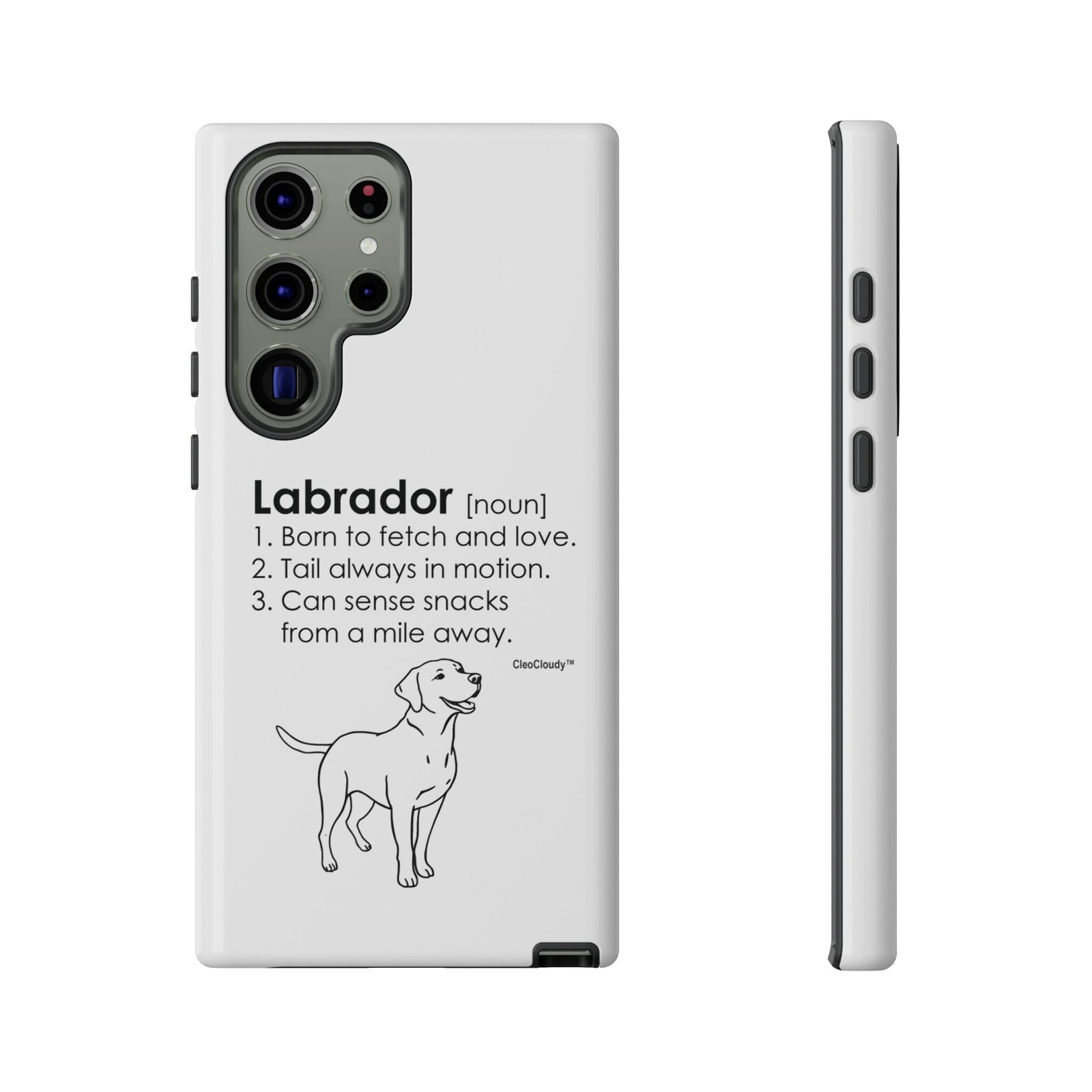 Labrador Definition Phone Case | Minimalist Dog Lover Gift | Glossy Tough iPhone, Samsung & Pixel Cover - Image 68