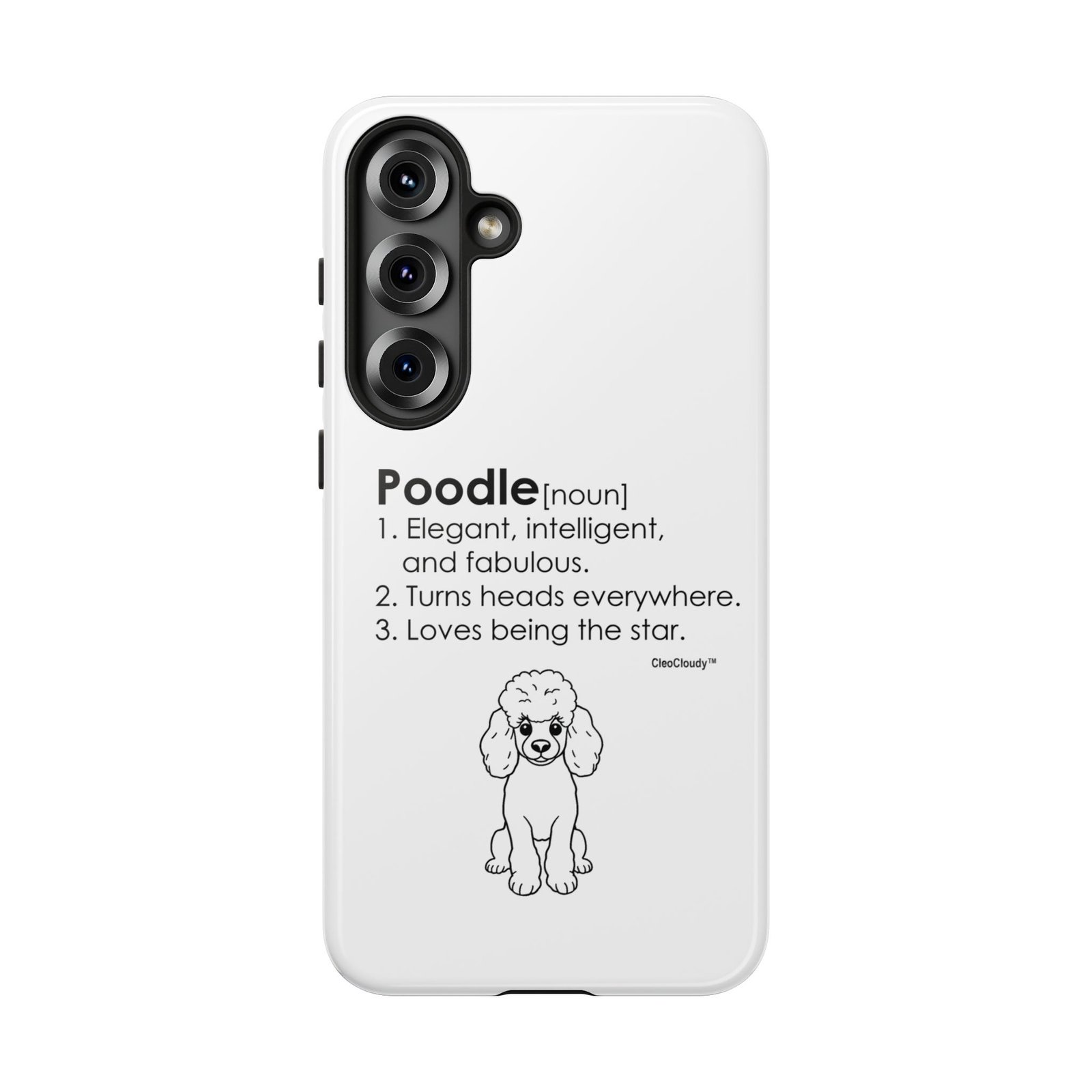 Poodle Definition Phone Case | Glossy Tough iPhone, Samsung & Pixel Cover - Image 162