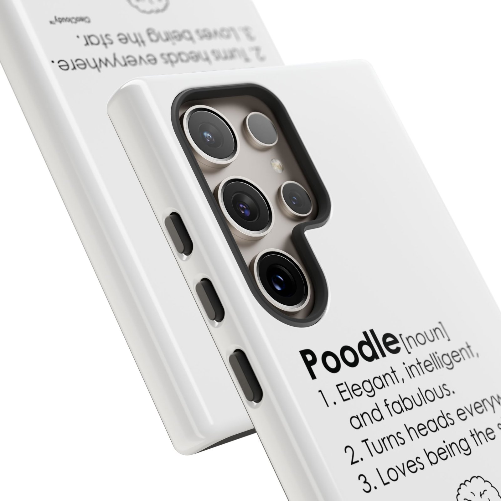 Poodle Definition Phone Case | Glossy Tough iPhone, Samsung & Pixel Cover - Image 101