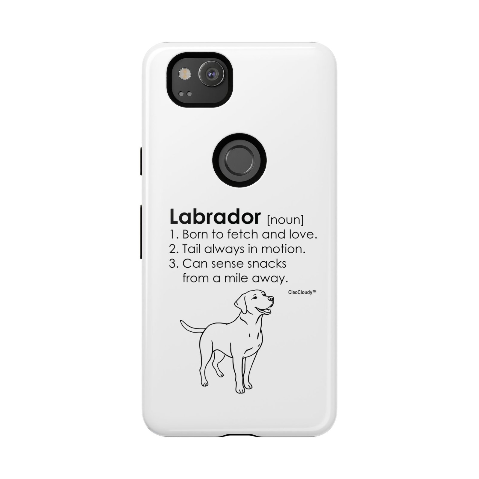 Labrador Definition Phone Case | Minimalist Dog Lover Gift | Glossy Tough iPhone, Samsung & Pixel Cover - Image 137