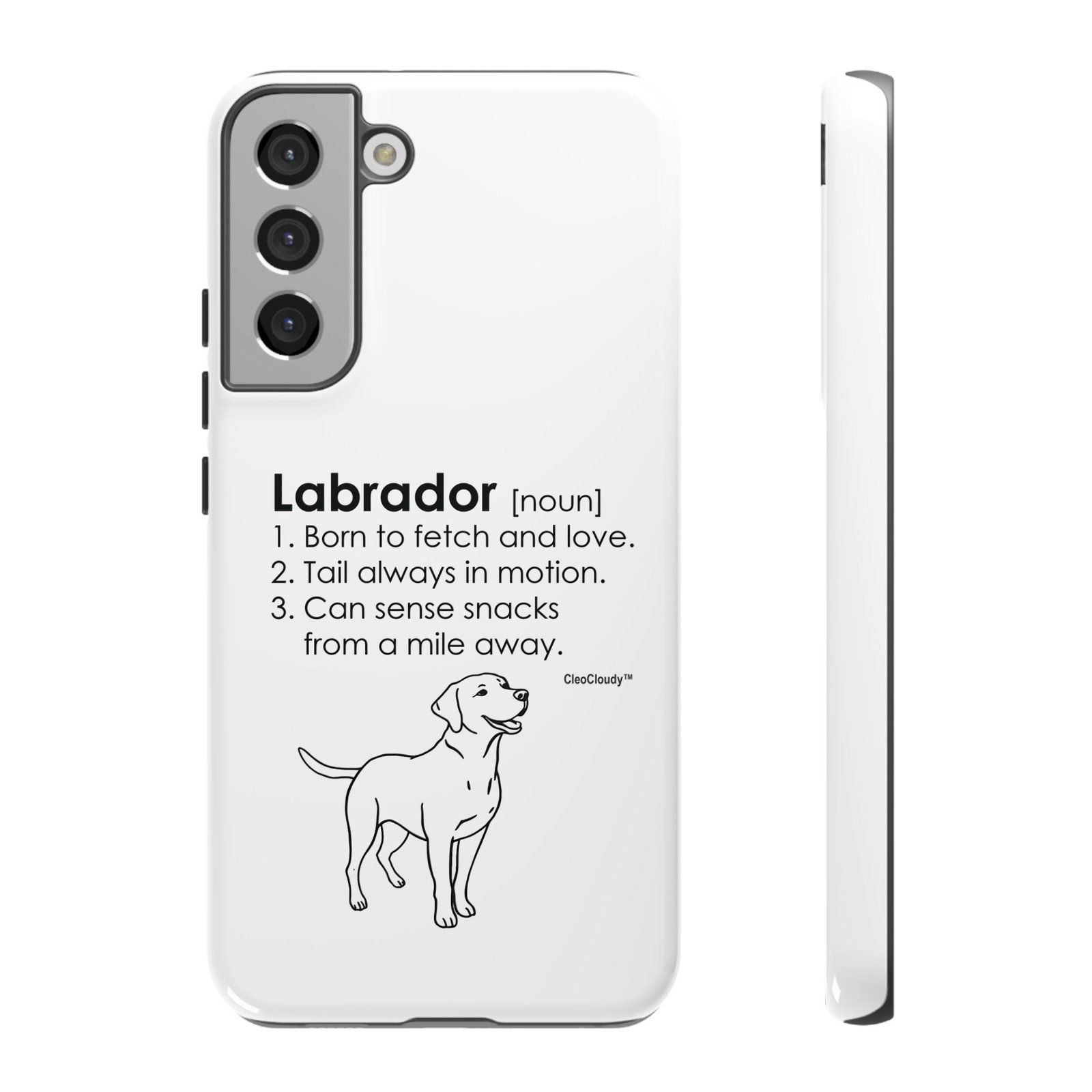 Labrador Definition Phone Case | Minimalist Dog Lover Gift | Glossy Tough iPhone, Samsung & Pixel Cover - Image 40