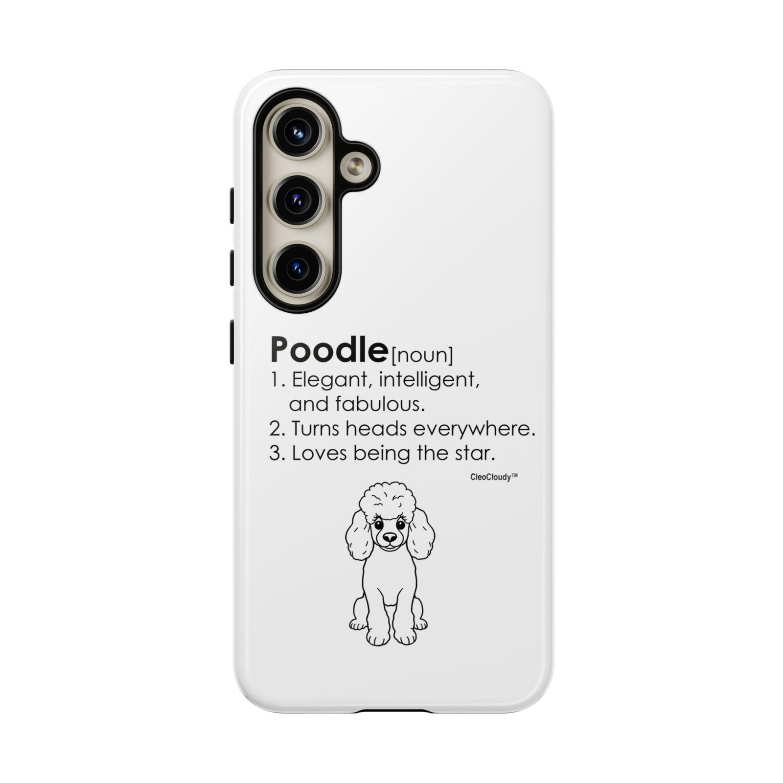 Poodle Definition Phone Case | Glossy Tough iPhone, Samsung & Pixel Cover - Image 92