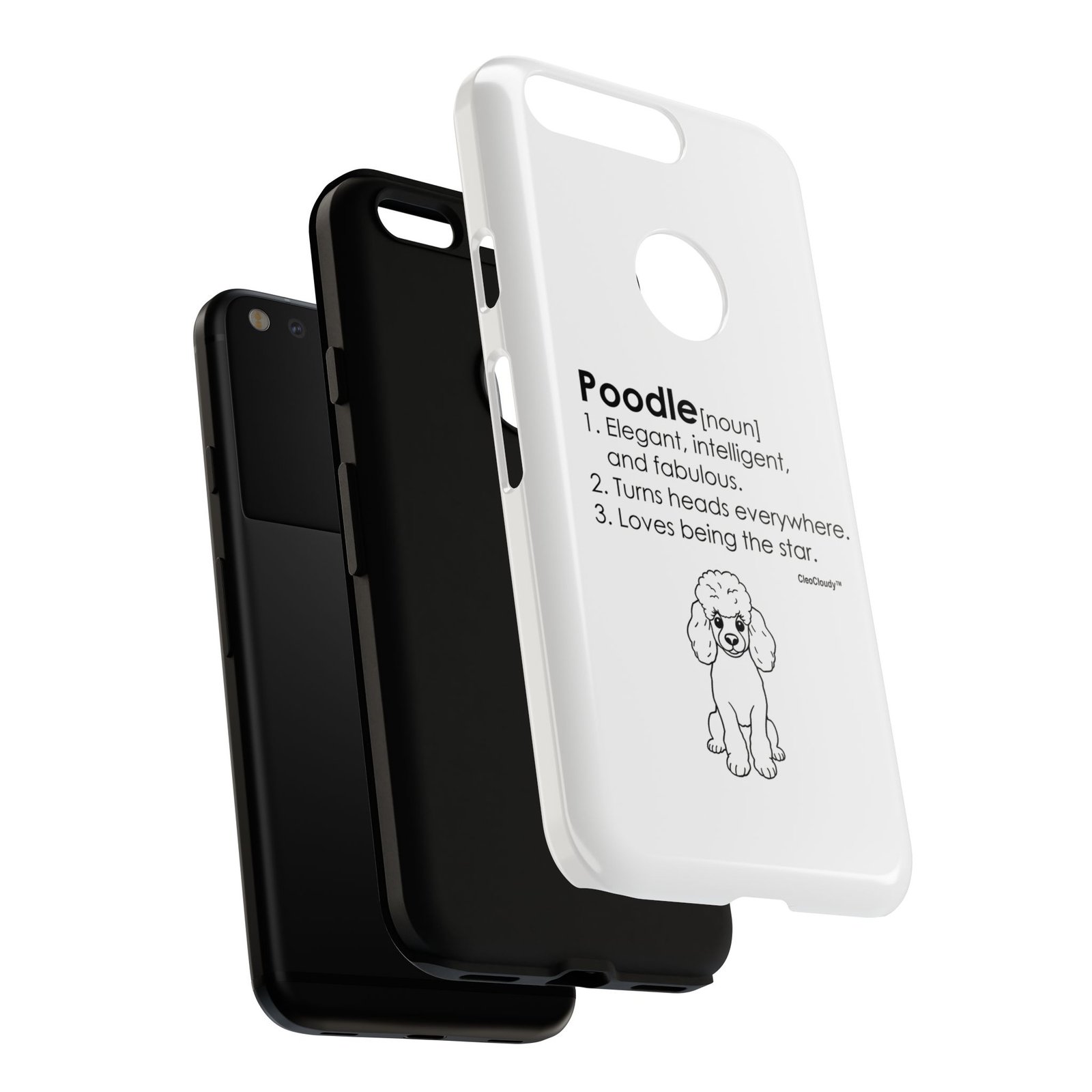 Poodle Definition Phone Case | Glossy Tough iPhone, Samsung & Pixel Cover - Image 154