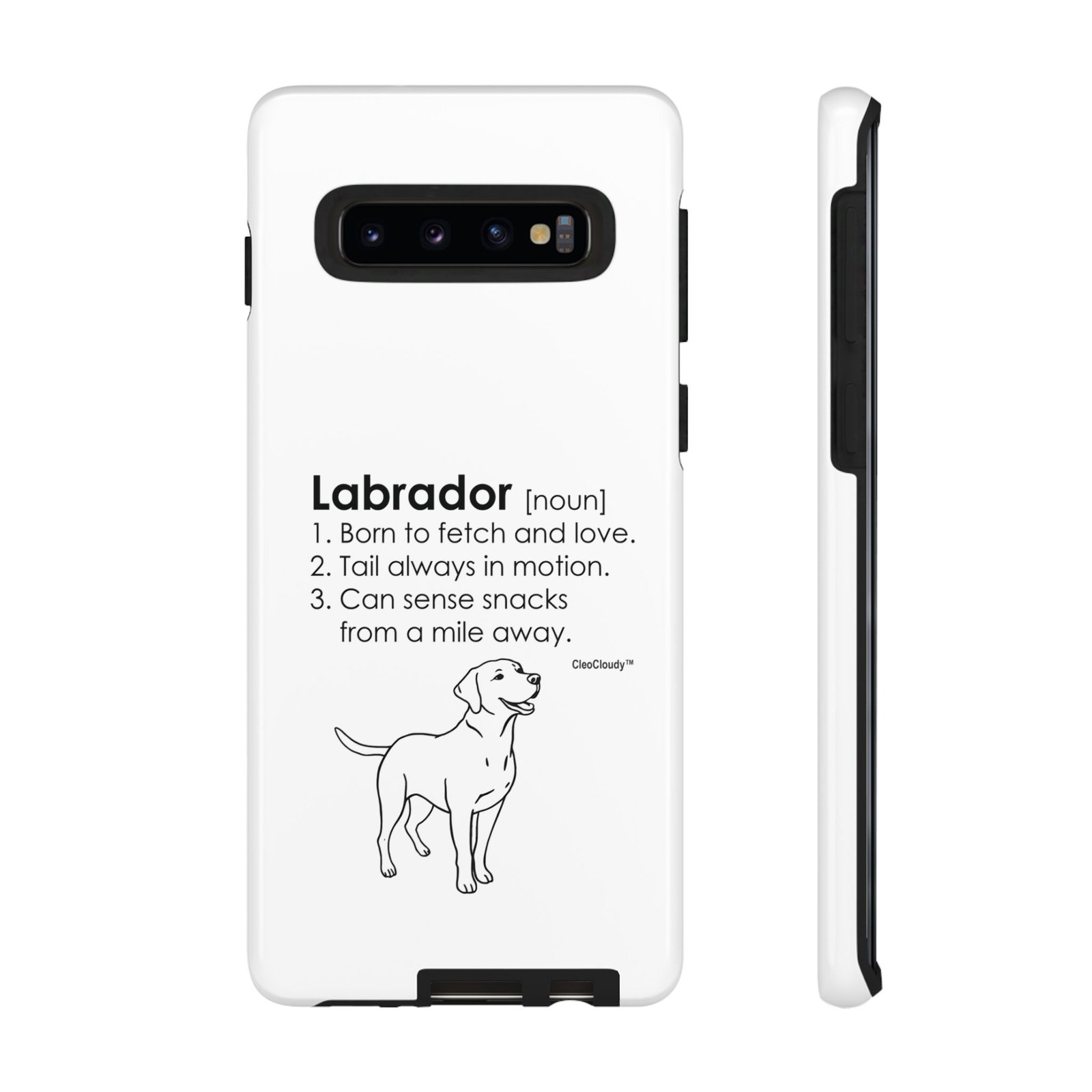 Labrador Definition Phone Case | Minimalist Dog Lover Gift | Glossy Tough iPhone, Samsung & Pixel Cover - Image 9