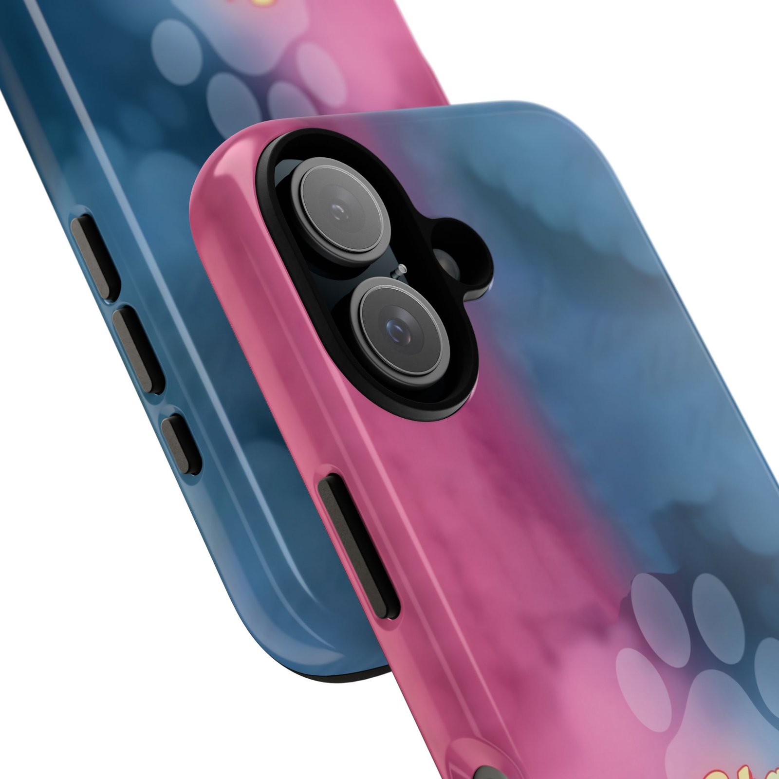 Stay Pawsitive Neon Paw Phone Case | Colorful Dog Lover Gift | Glossy Tough iPhone, Samsung & Pixel Cover - Image 113