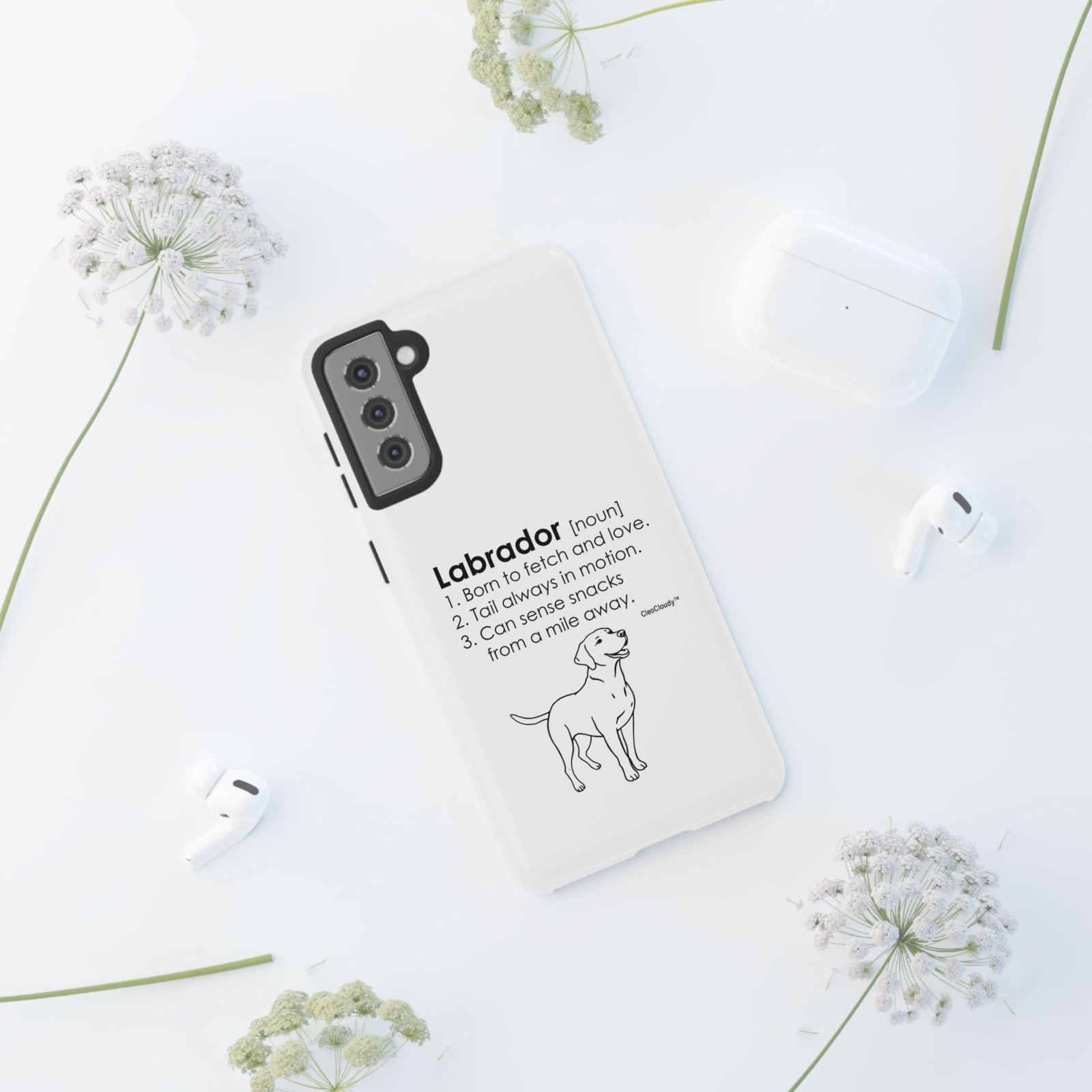 Labrador Definition Phone Case | Minimalist Dog Lover Gift | Glossy Tough iPhone, Samsung & Pixel Cover - Image 31