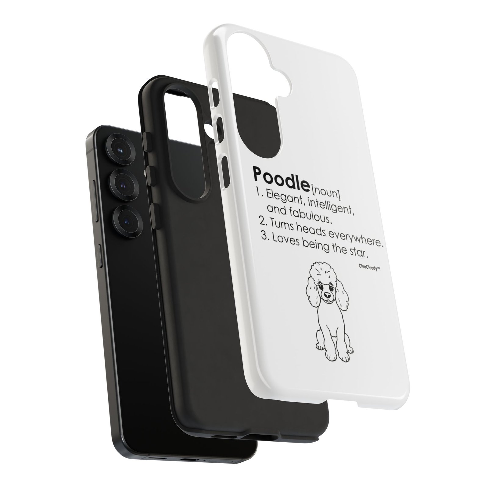 Poodle Definition Phone Case | Glossy Tough iPhone, Samsung & Pixel Cover - Image 161
